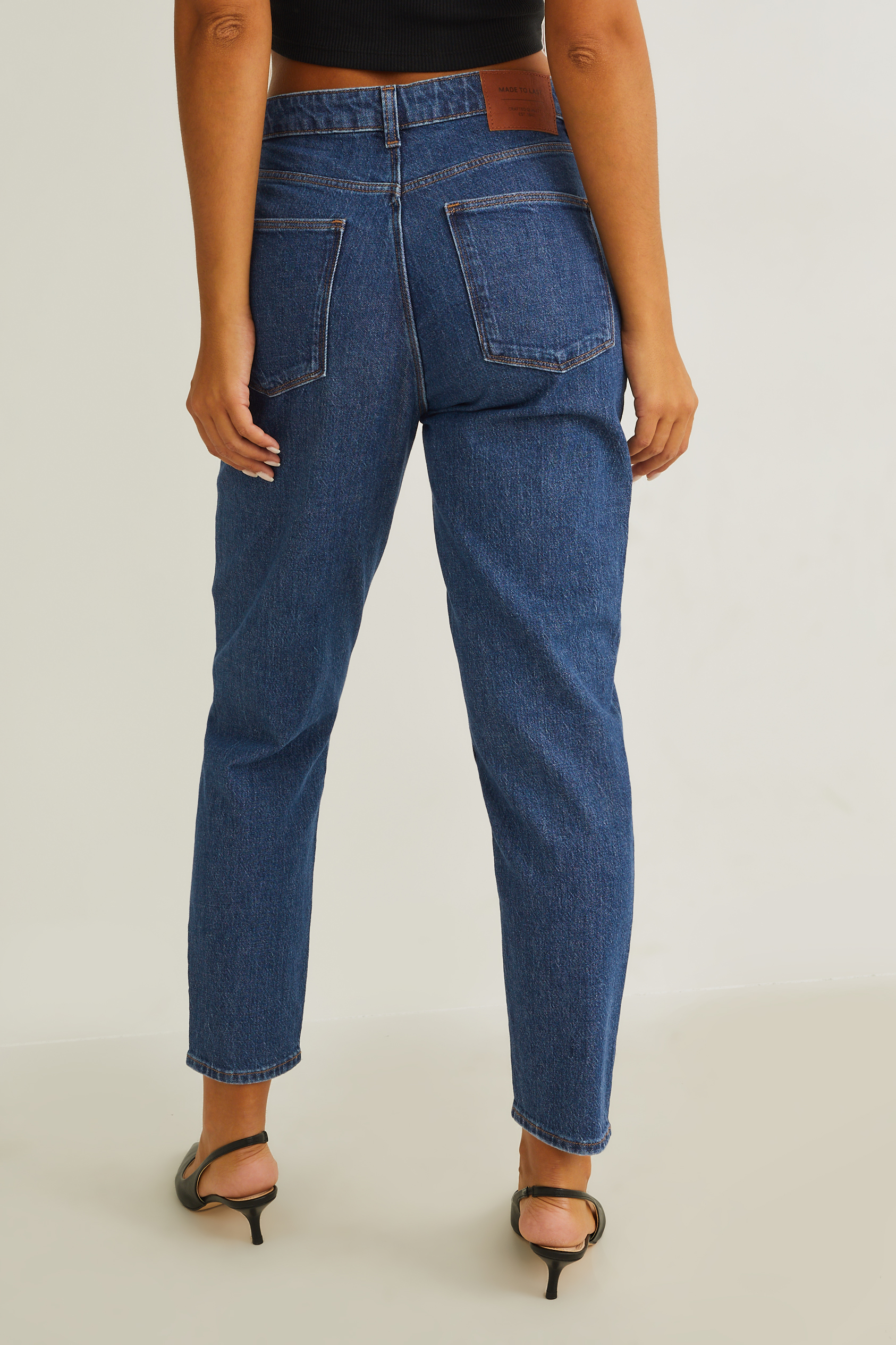 Mom jeans - high waist - LYCRA?