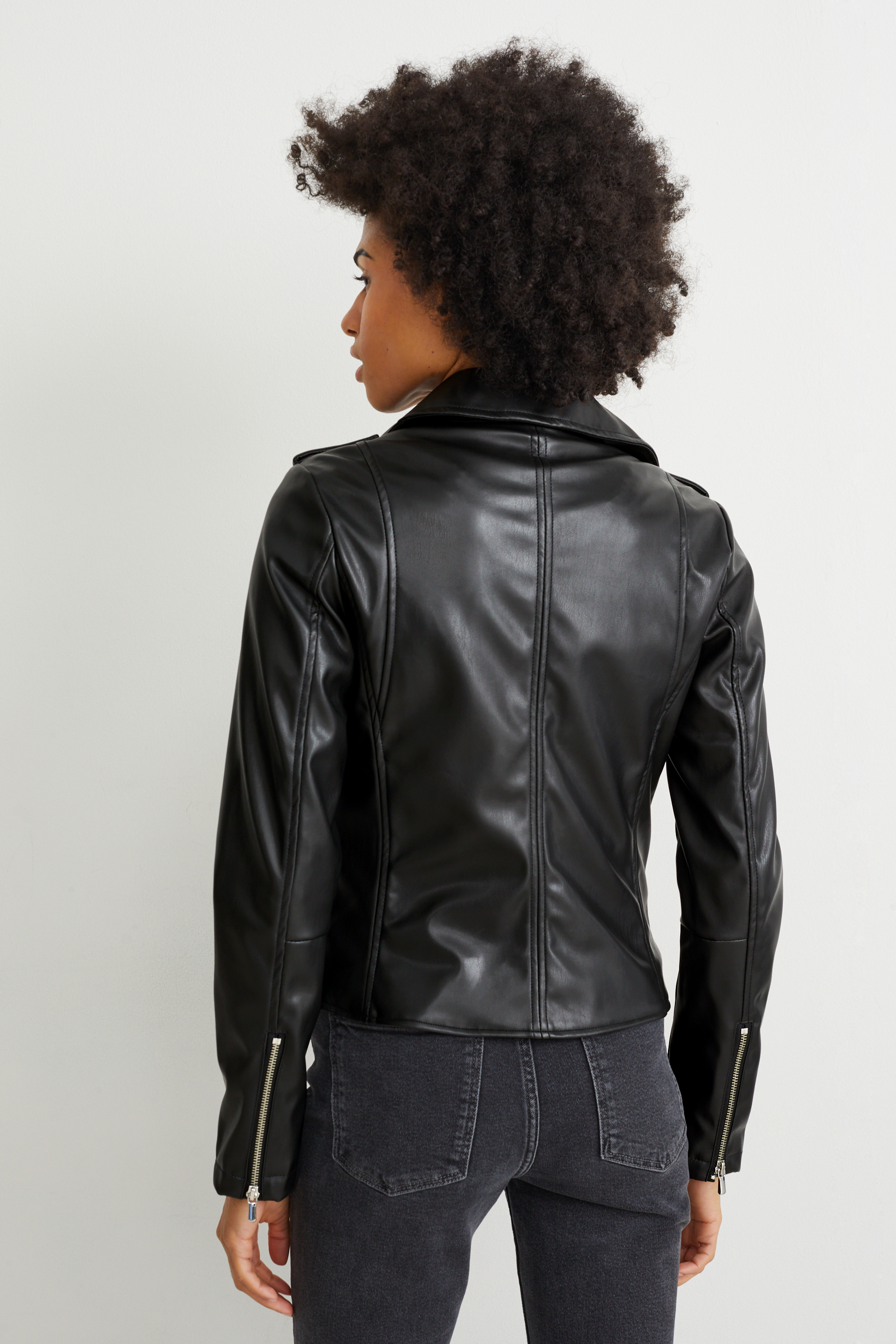 Biker jacket - faux leather