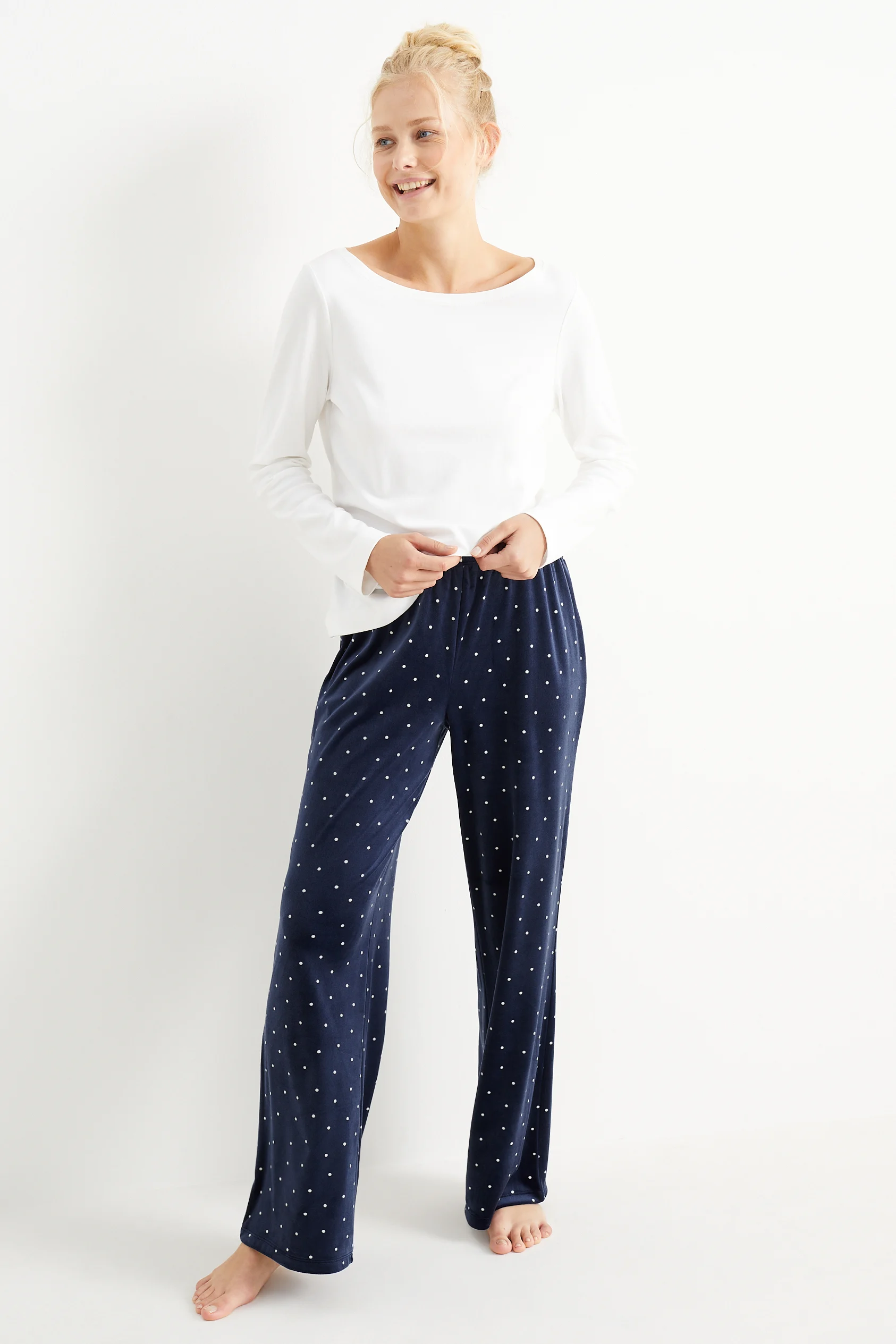 Pyjama bottoms - polka dot