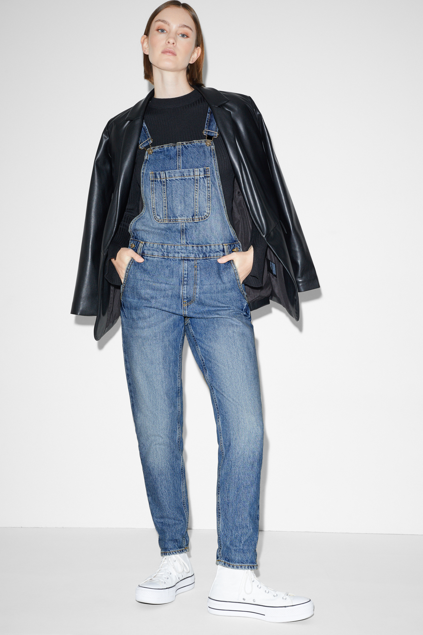 CLOCKHOUSE - denim dungarees