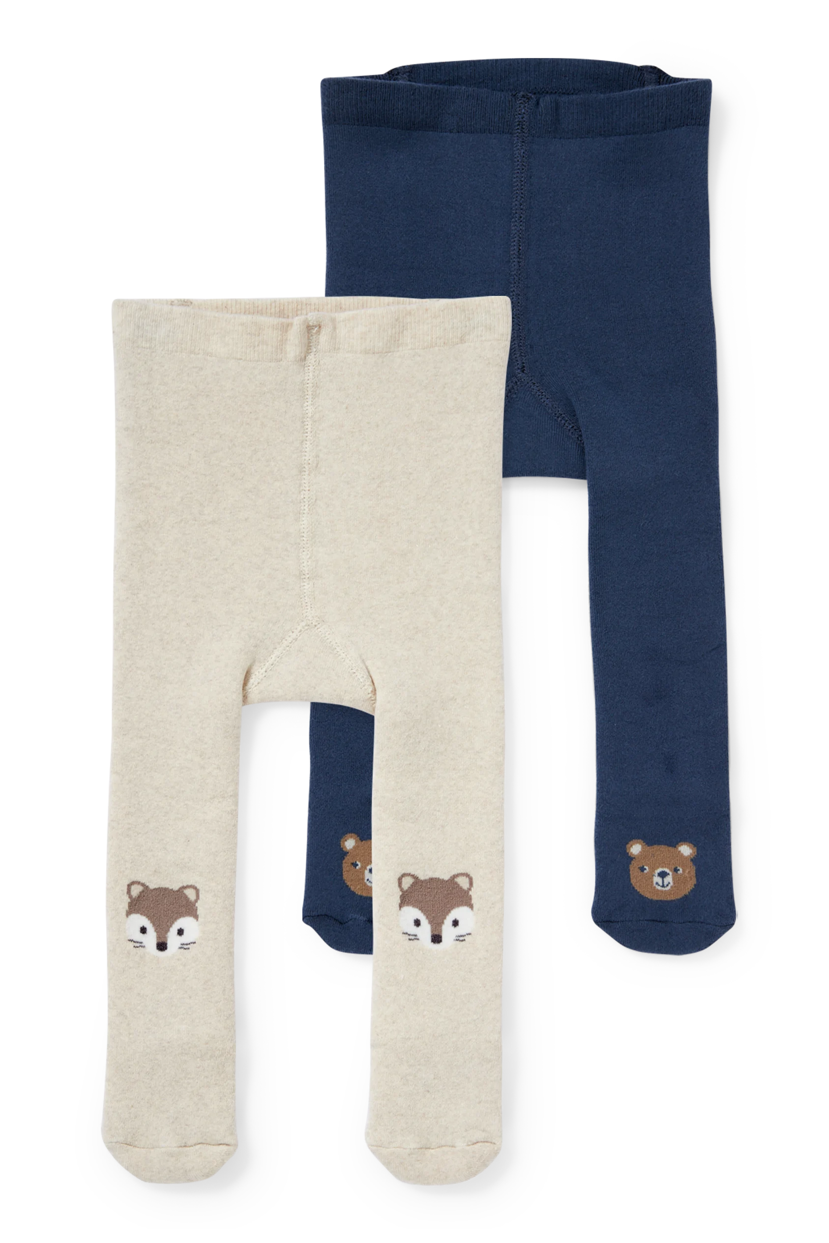 Multipack of 2 - baby thermal tights