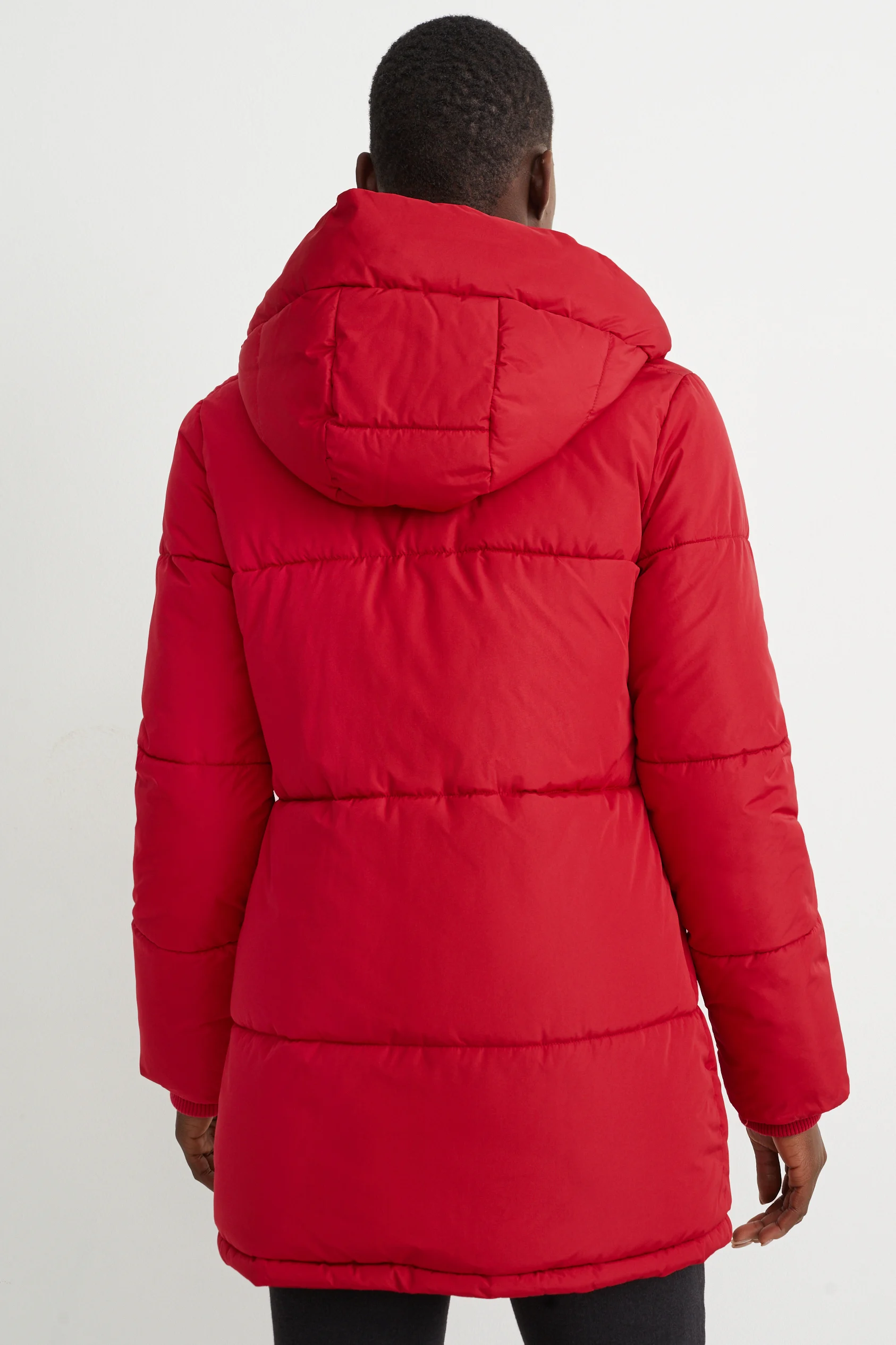 Quilted jacket with hood