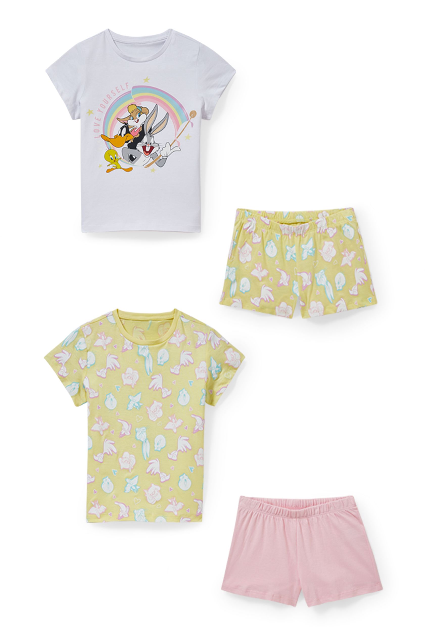Multipack of 2 - Looney Tunes - short pyjamas - 4 piece