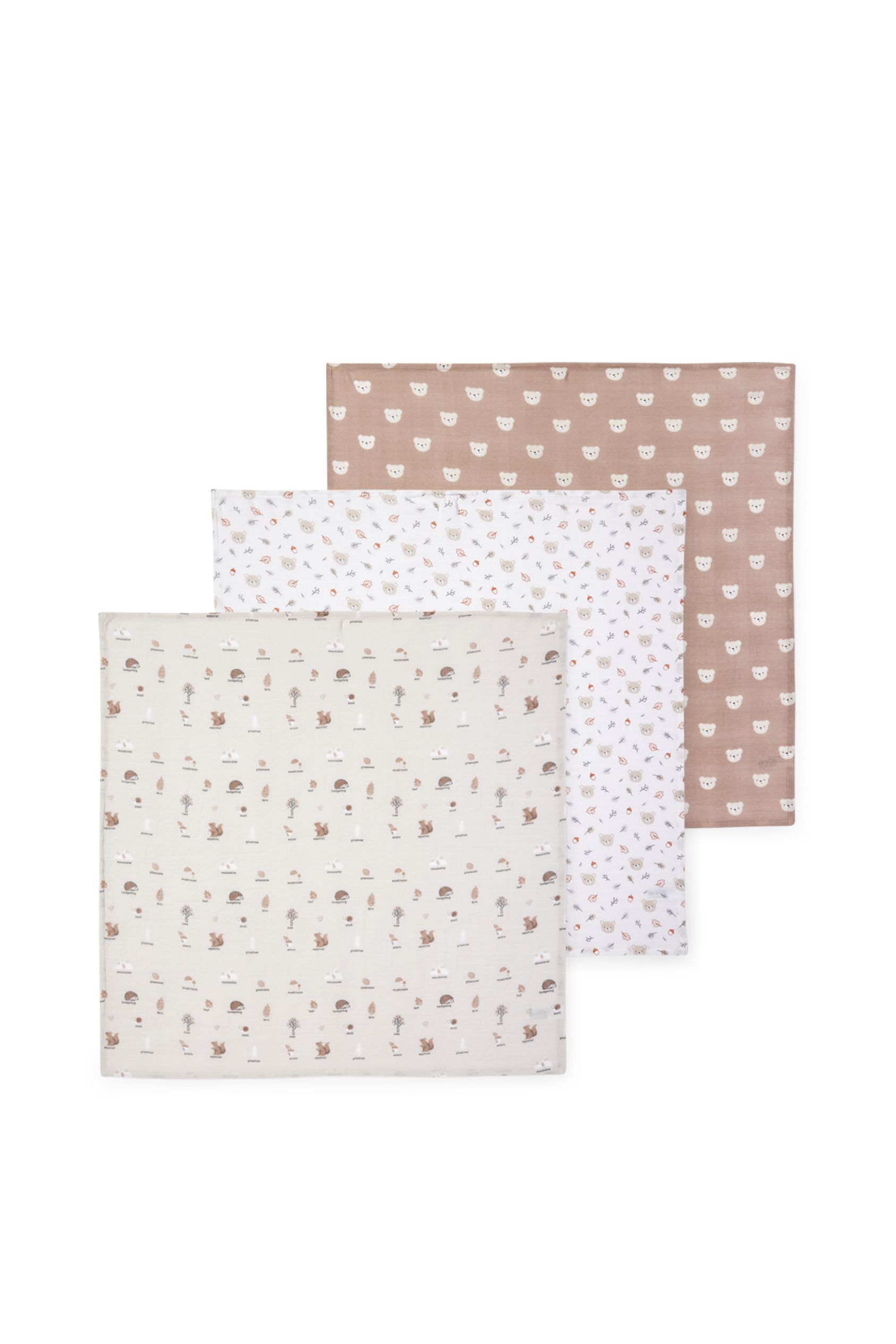 Multipack of 3 - baby muslin square