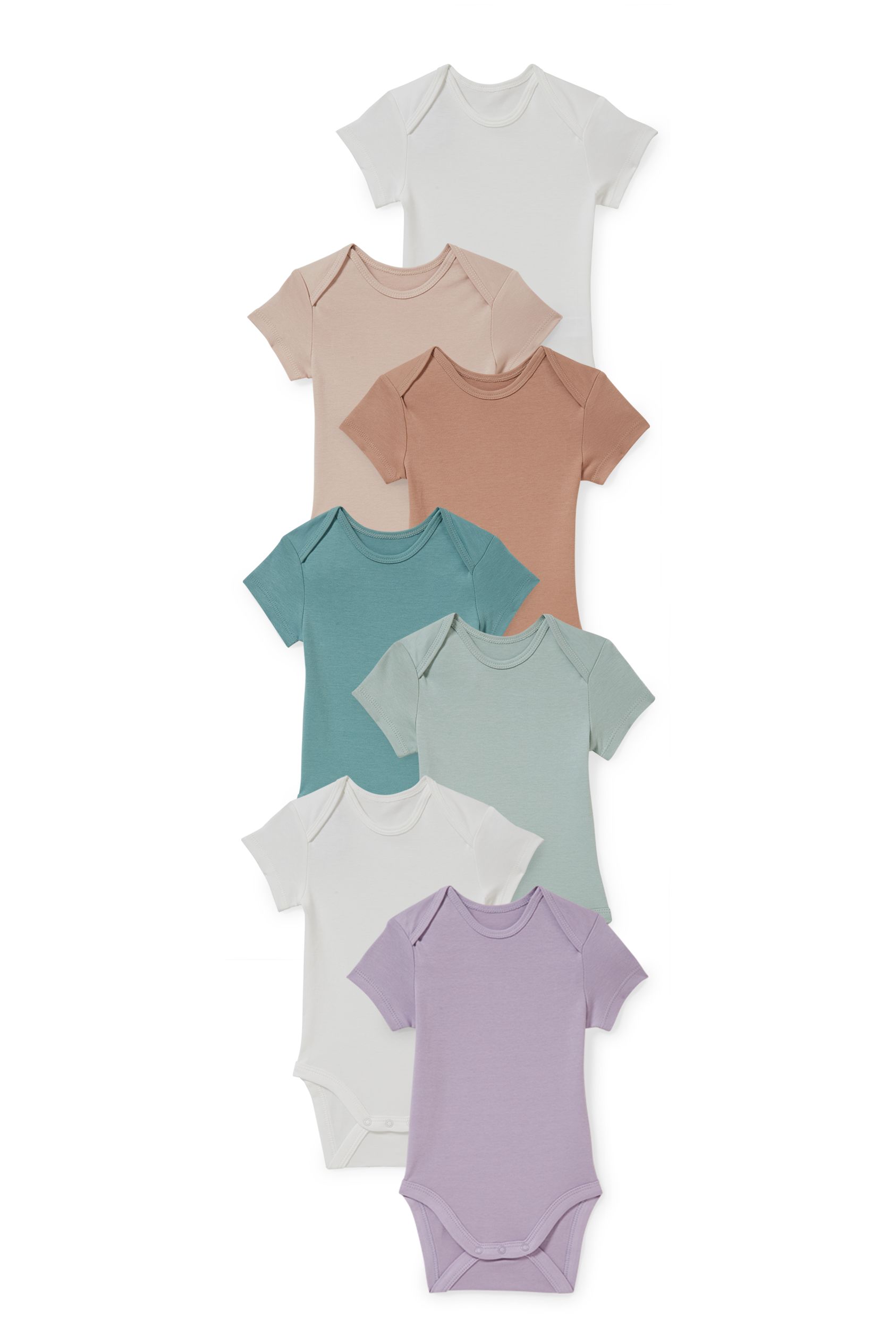 Multipack of 7 - baby bodysuit