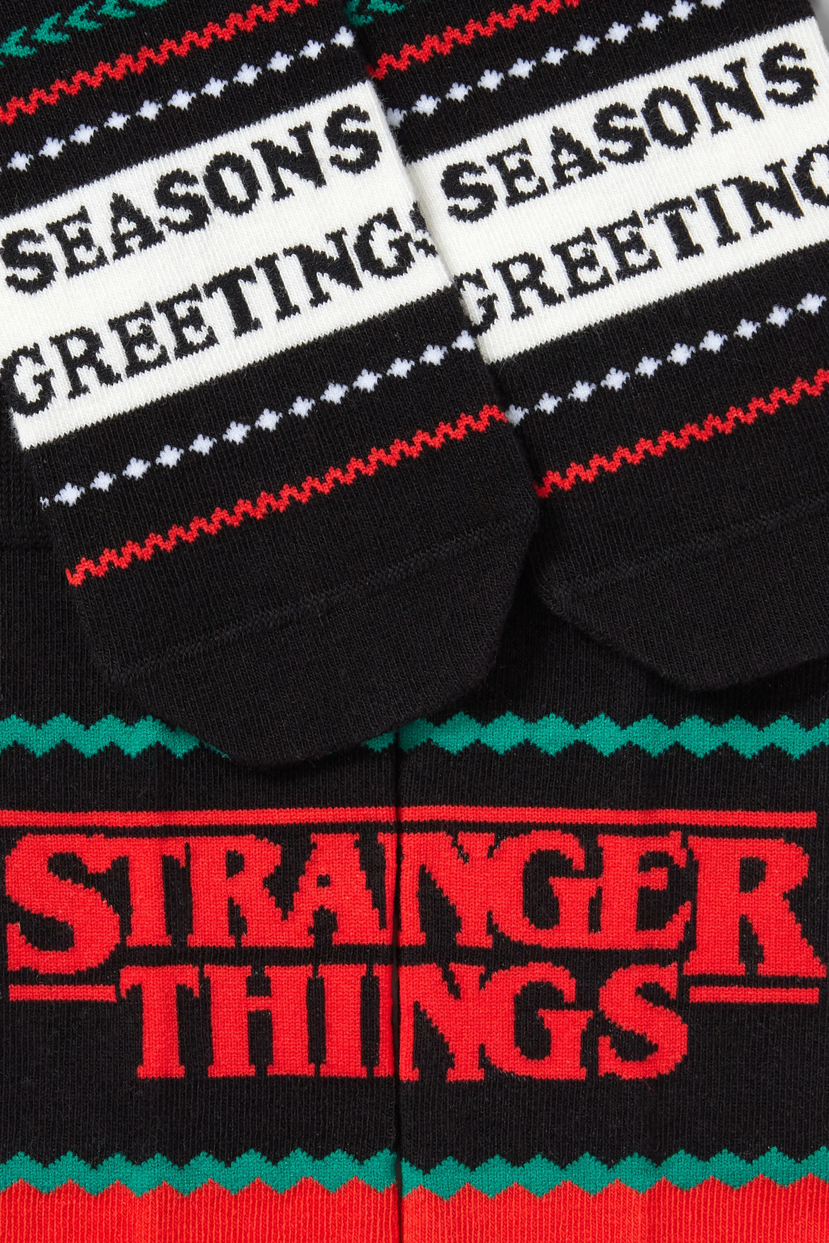 Multipack of 2 - Christmas socks with motif - Stranger Things