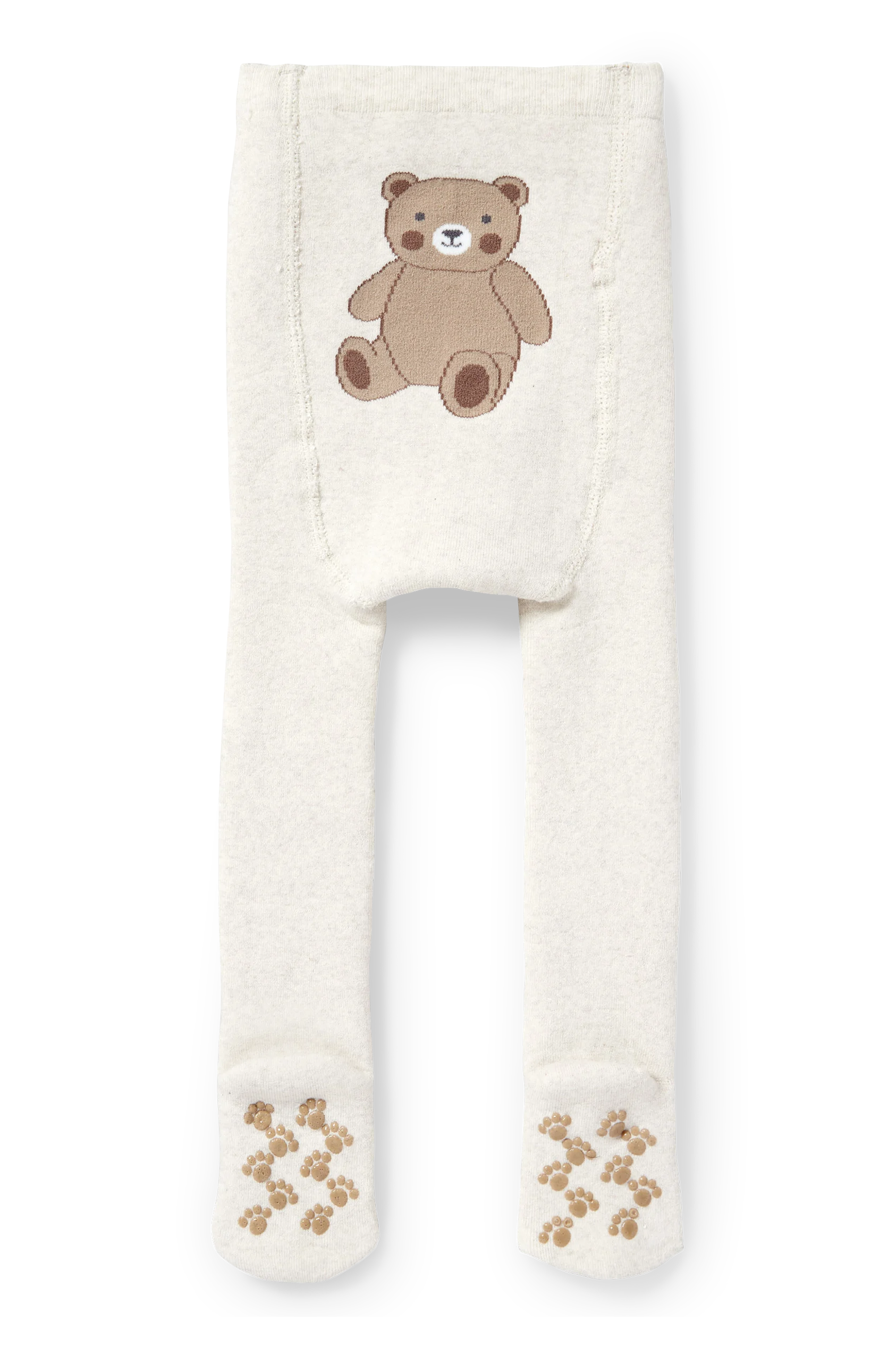 Teddy bear - baby non-slip tights