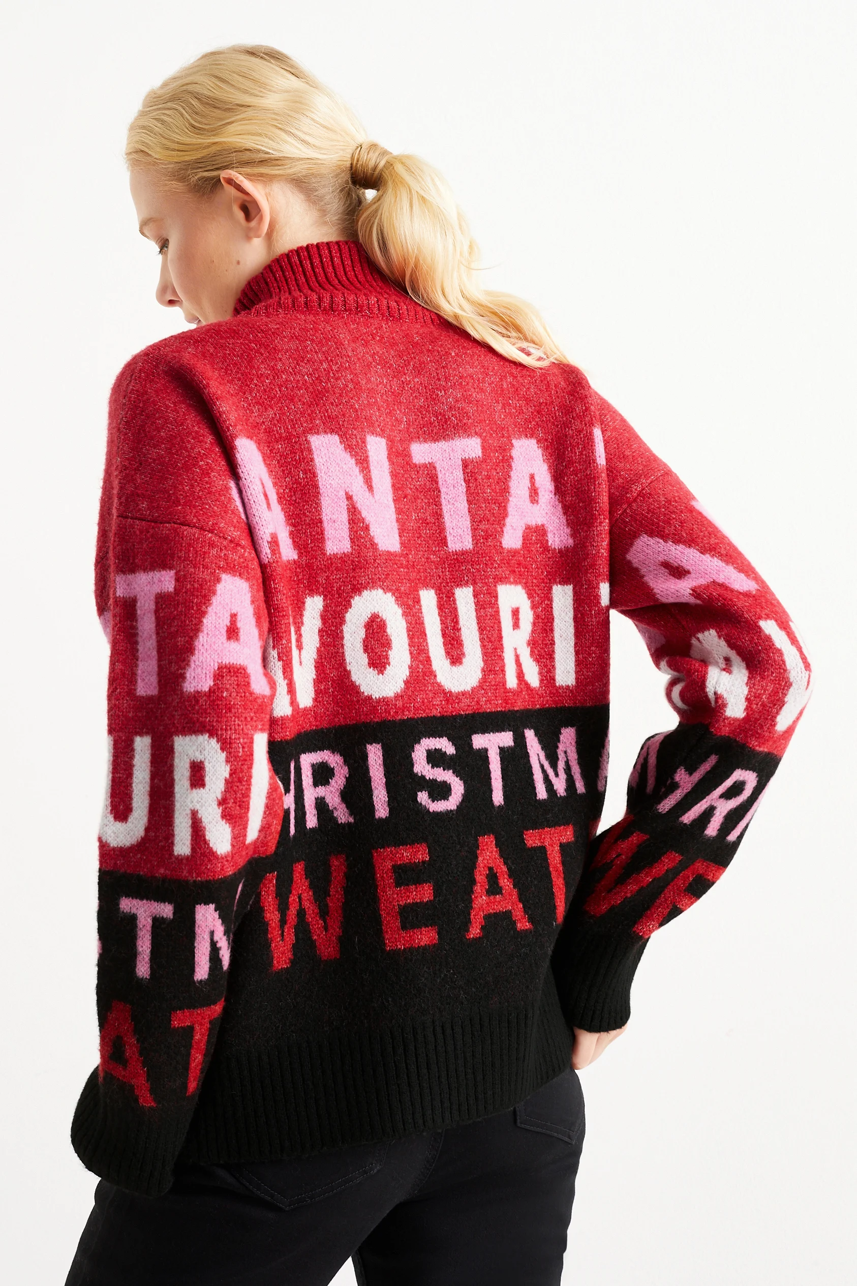 Christmas polo neck jumper - Santa
