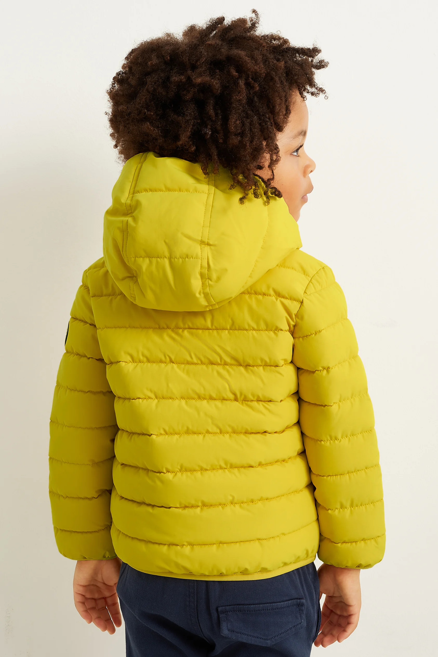Quilted jacket with hood