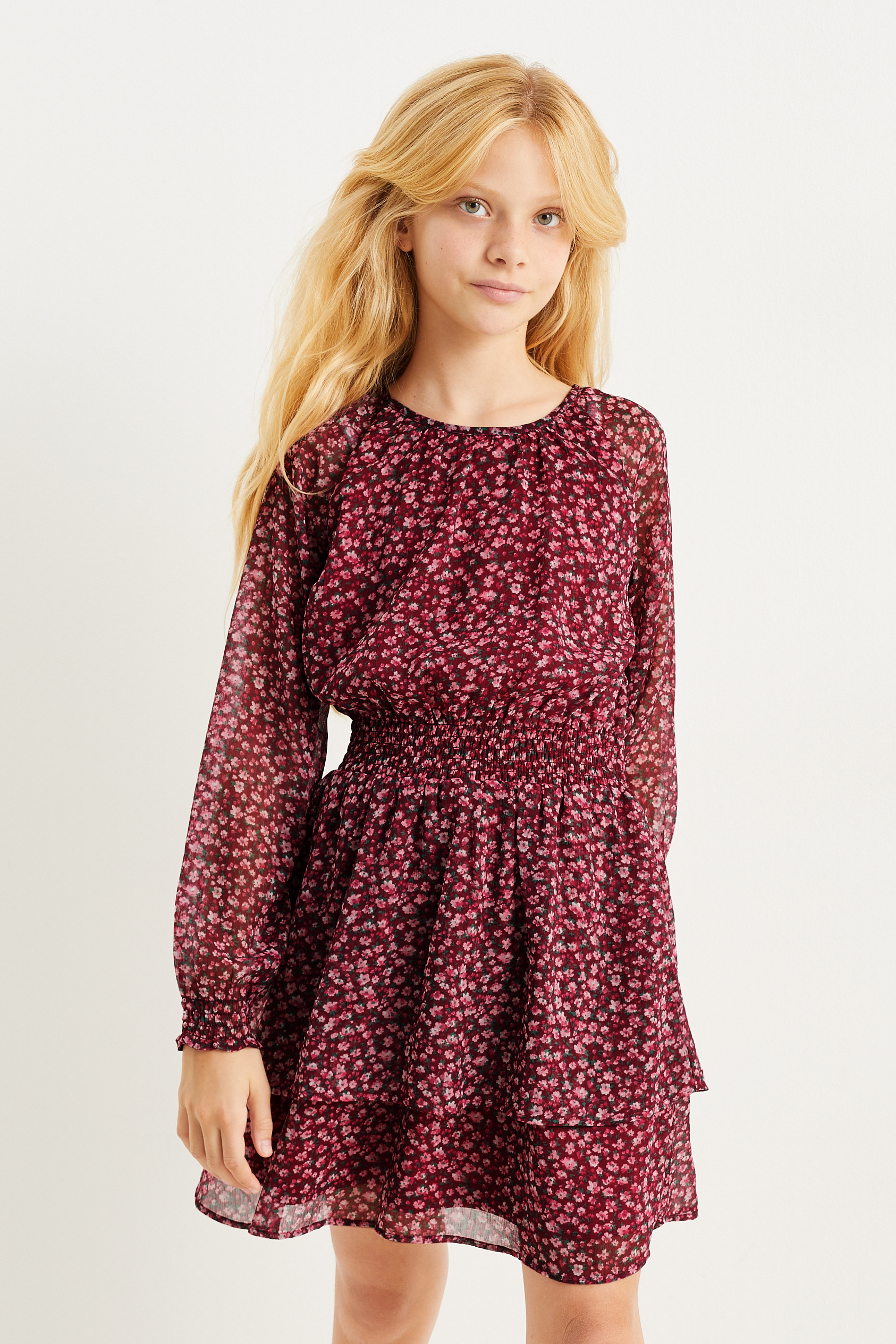 Chiffon dress - floral