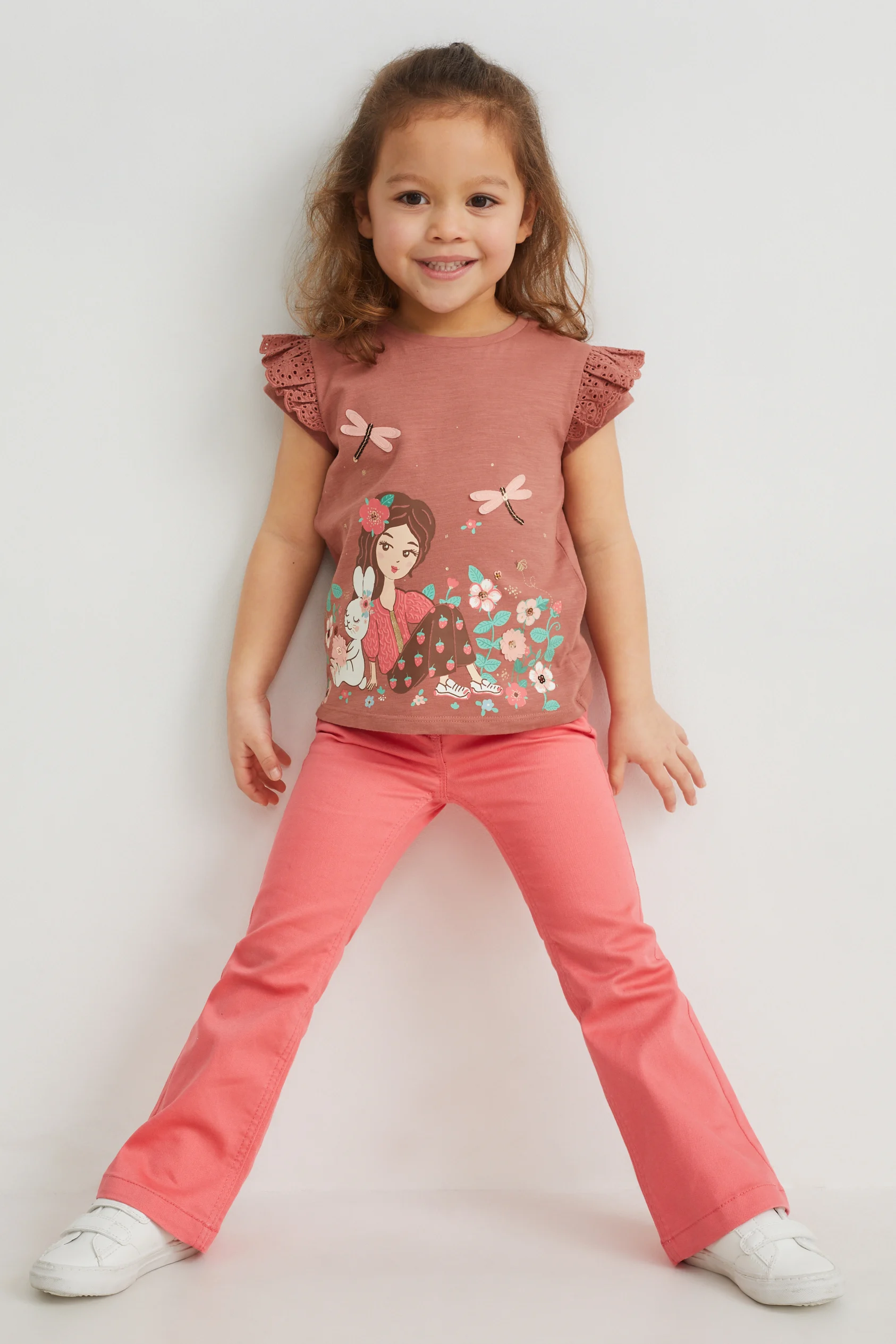 Trousers - flared - LYCRA?