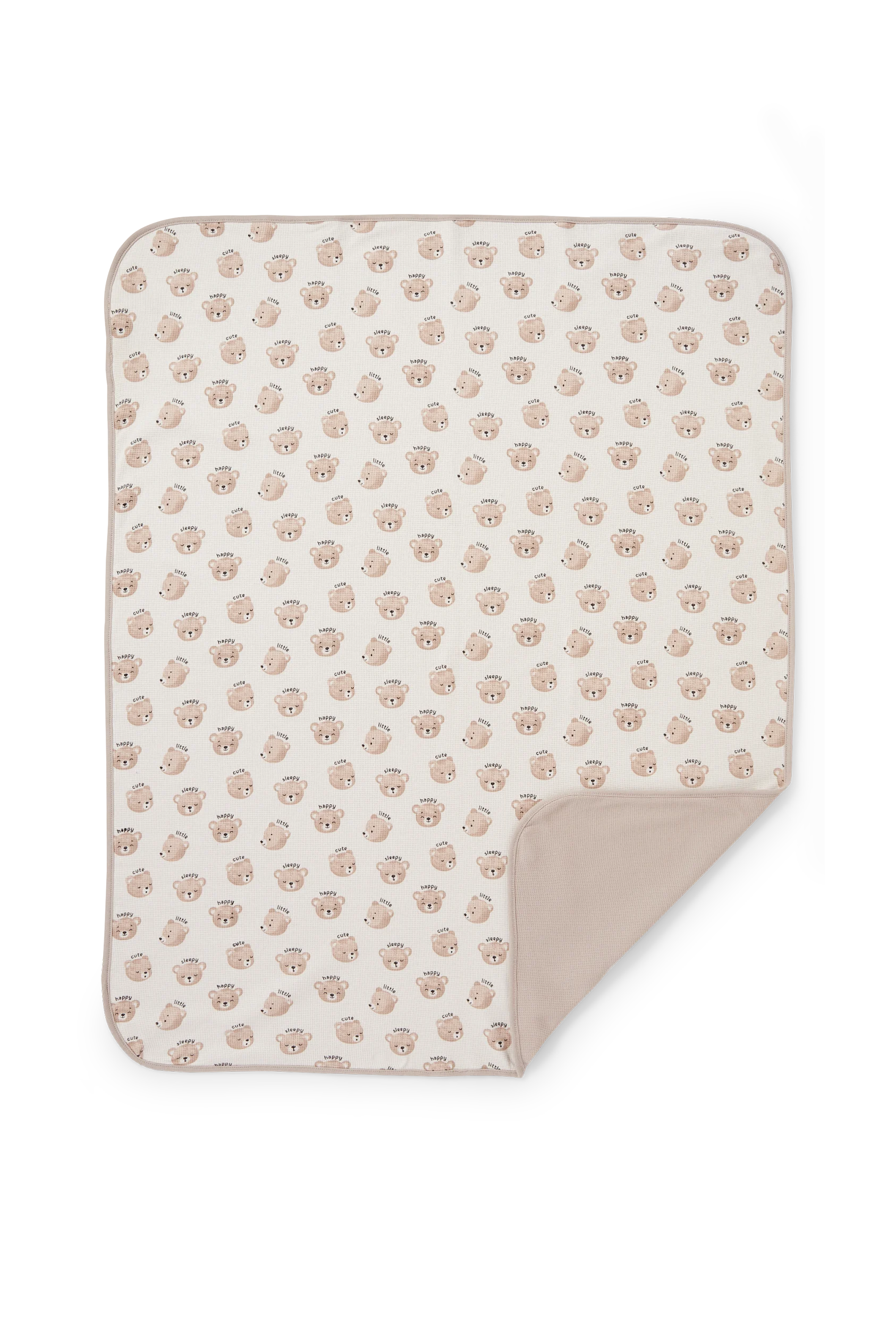 Teddy bear - baby blanket