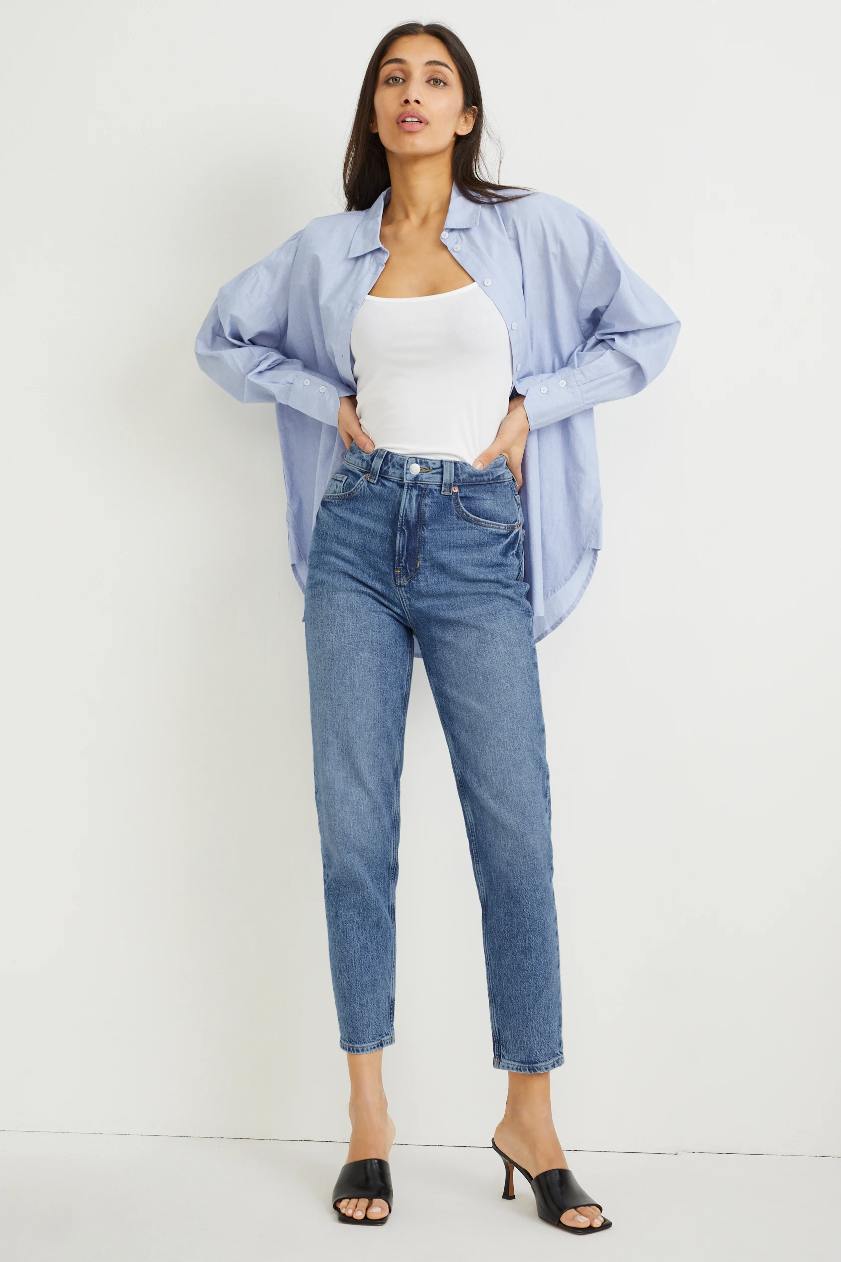 Mom jeans - high waist - LYCRA?