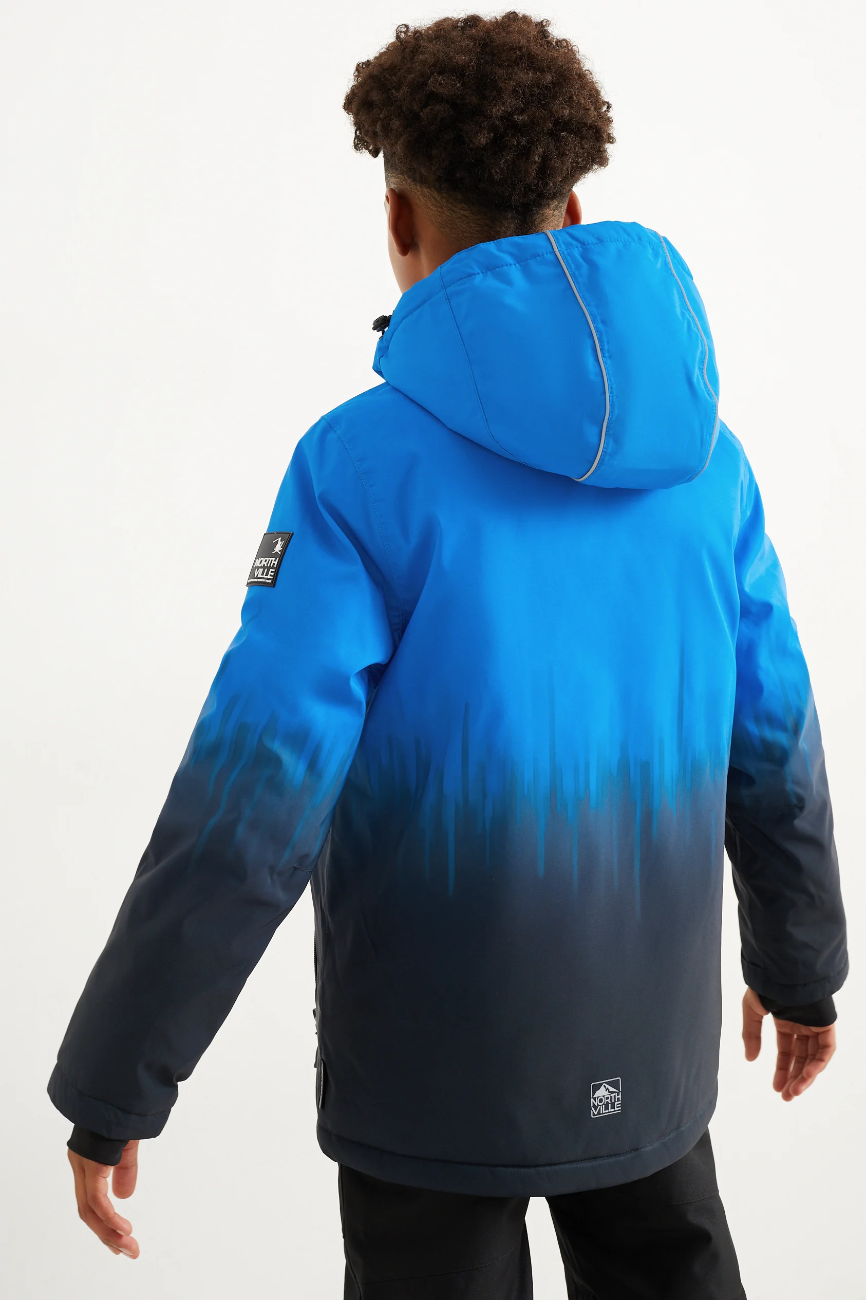 Ski jacket with hood