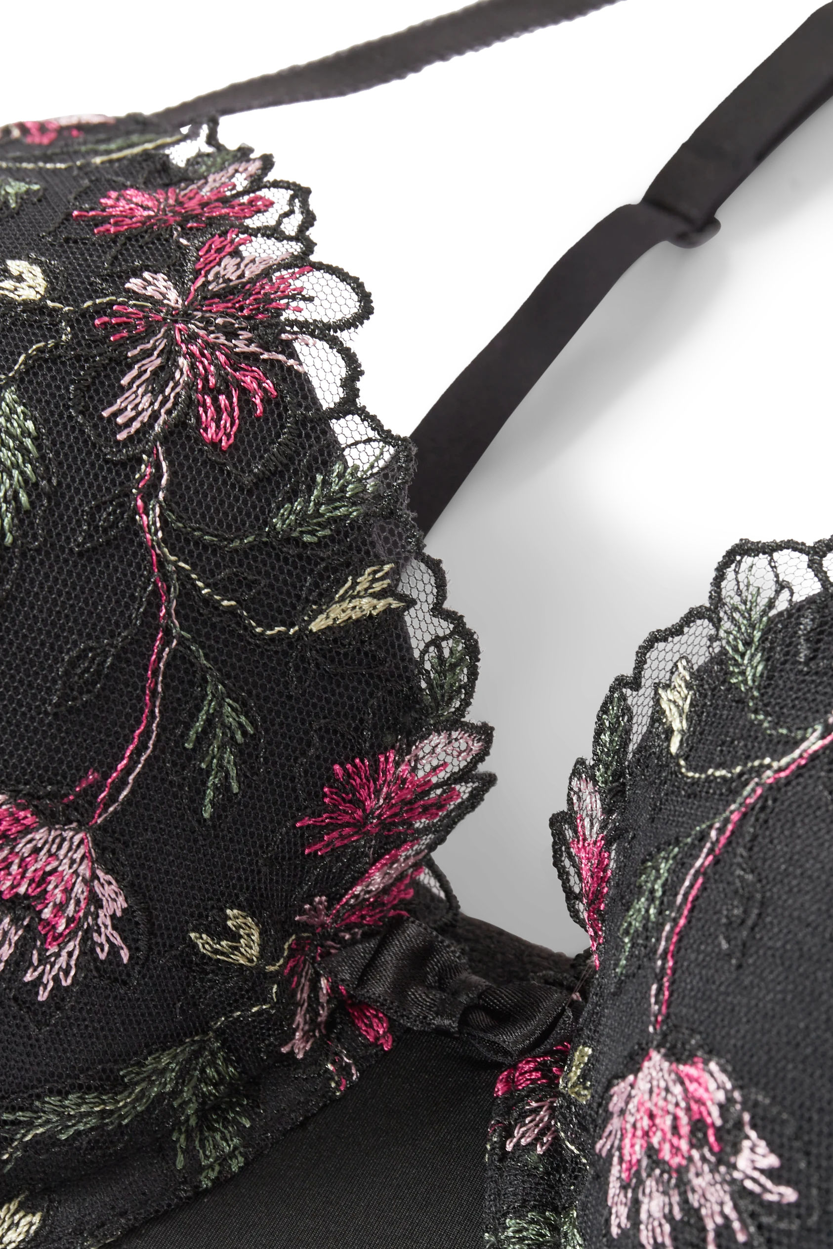 Underwire bra - DEMI - padded - floral