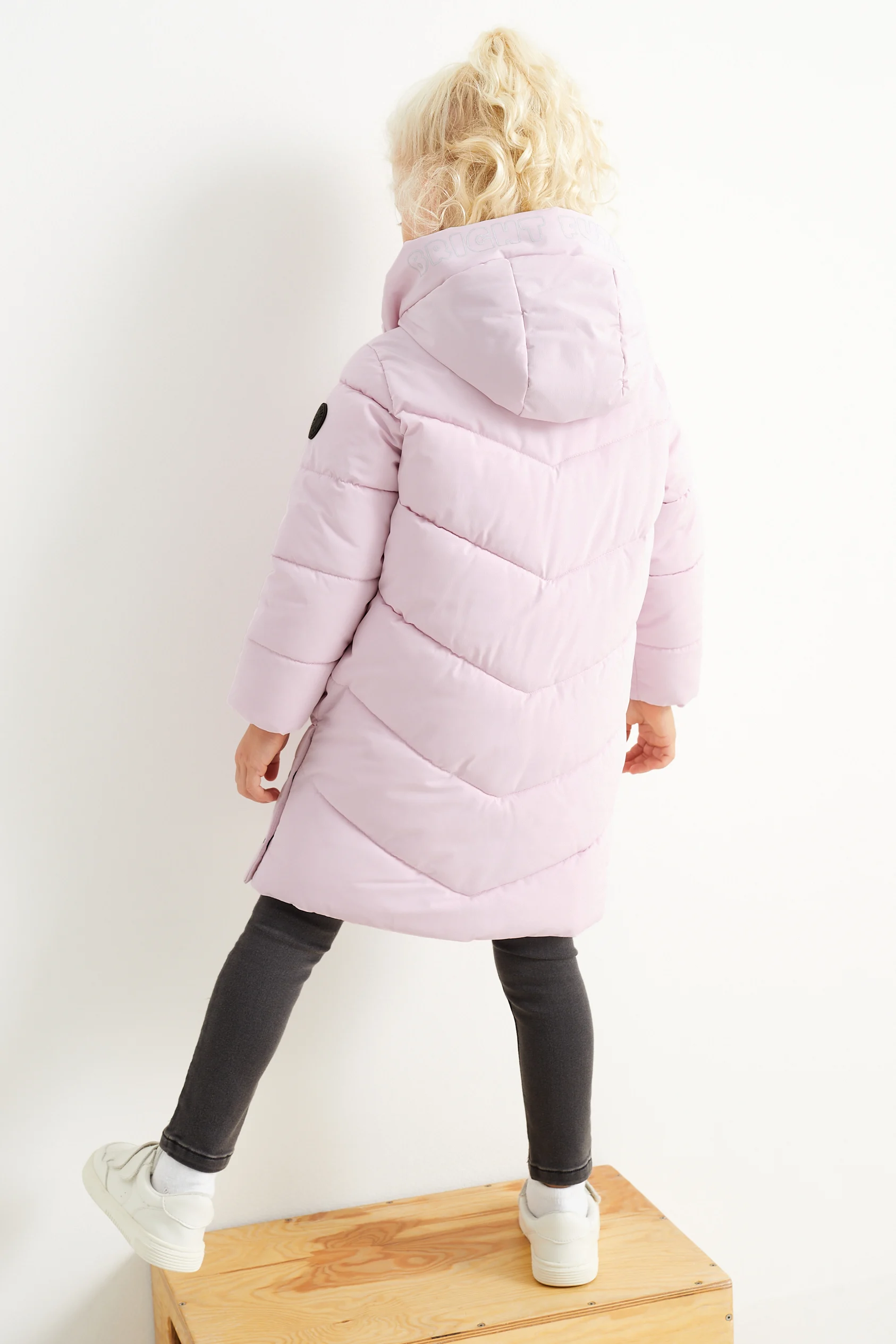 Quilted jacket with hood