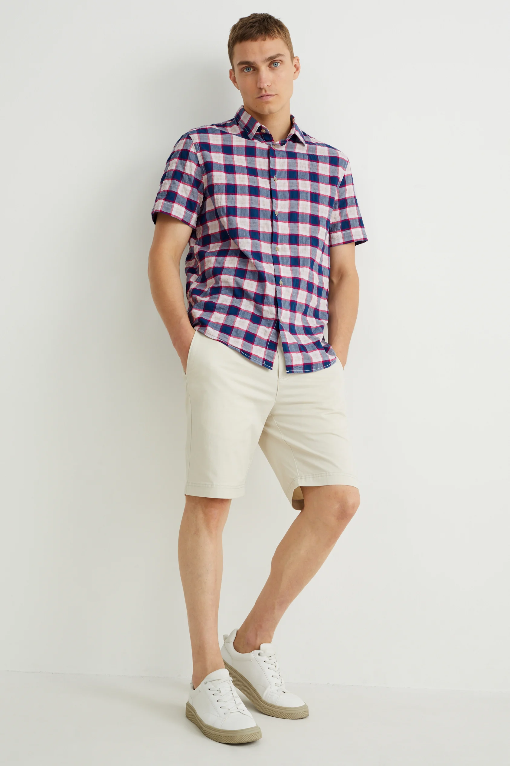 Shirt - regular fit - kent collar - check