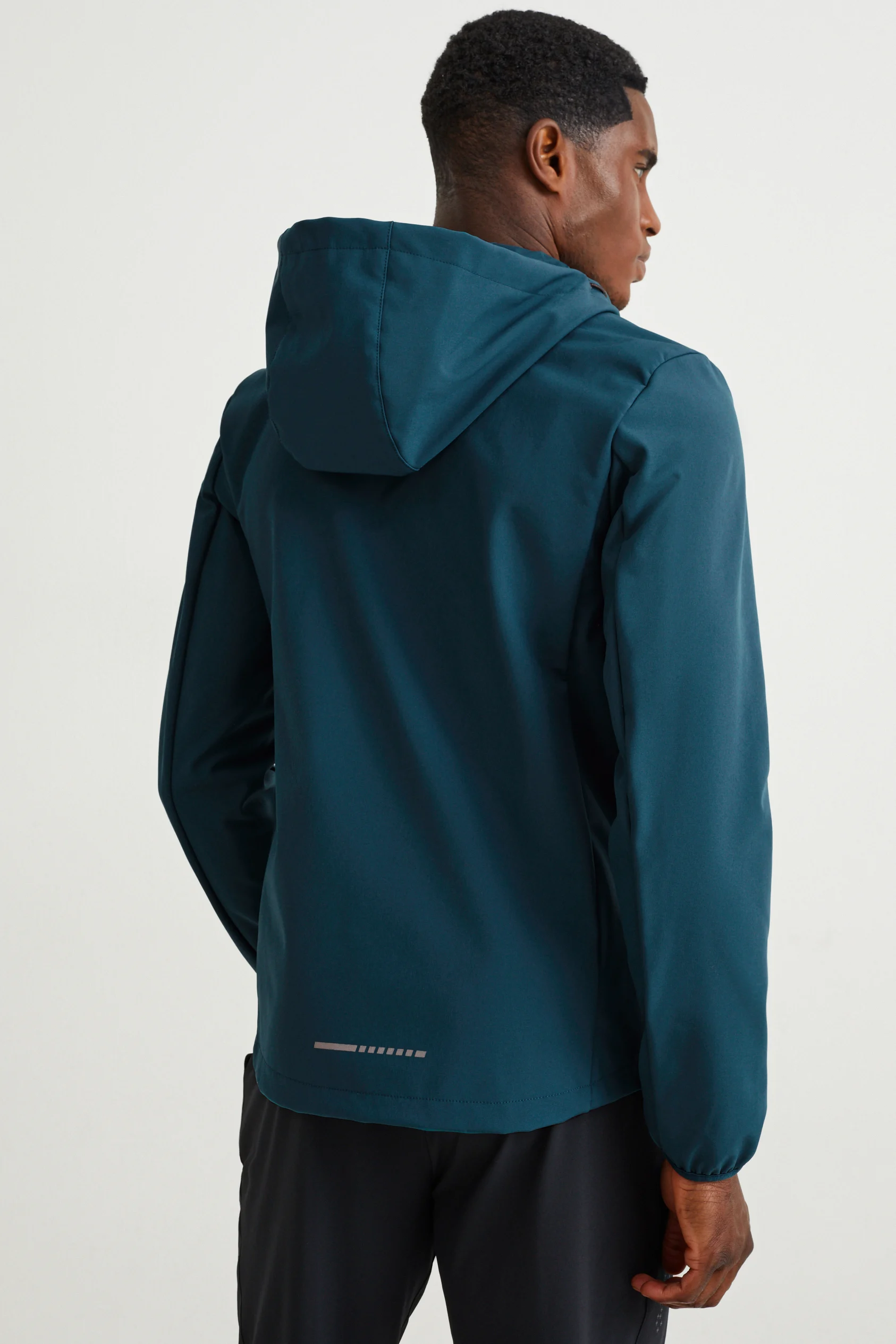 Outdoor jacket with hood