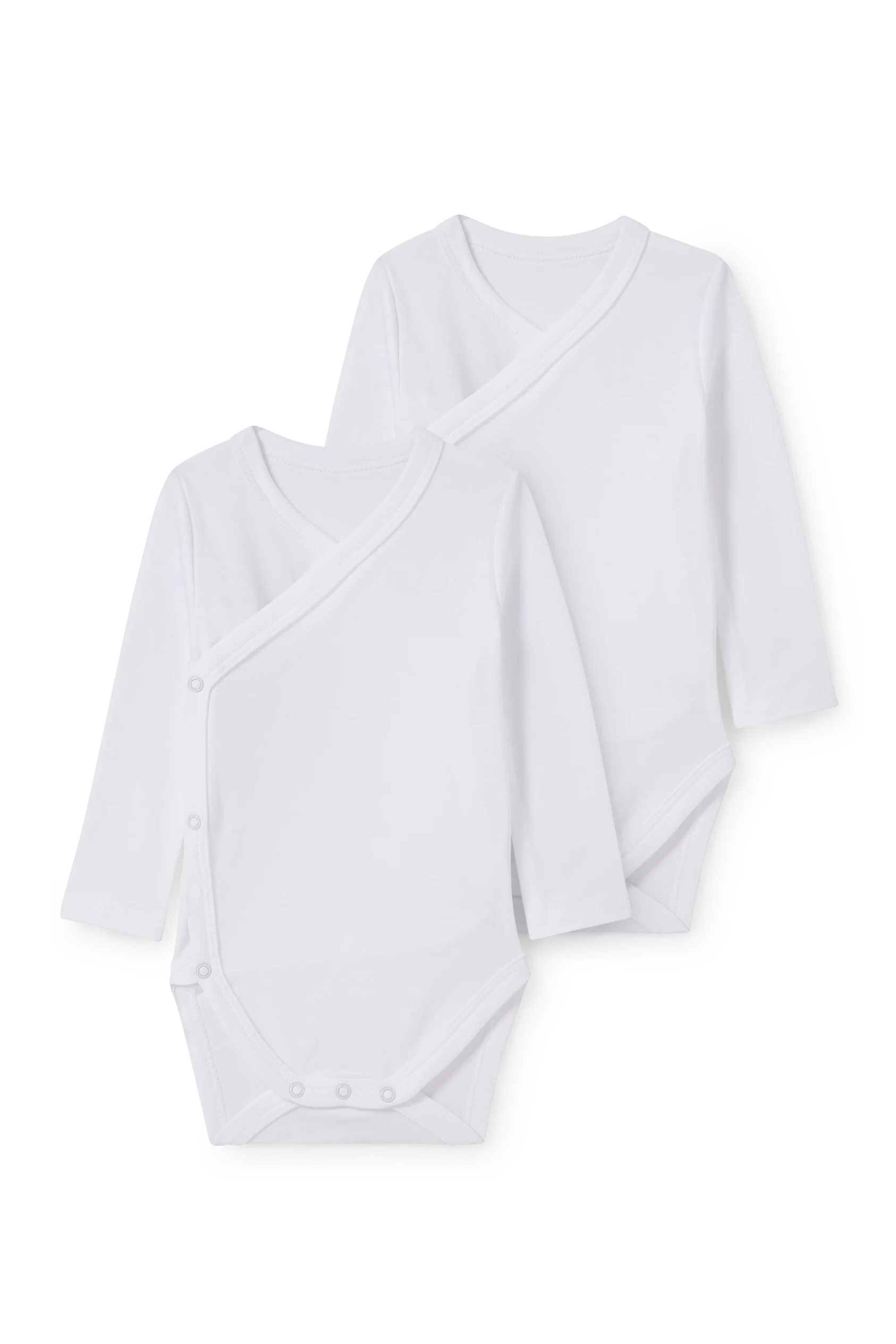 Multipack of 2 - baby wrapover bodysuit