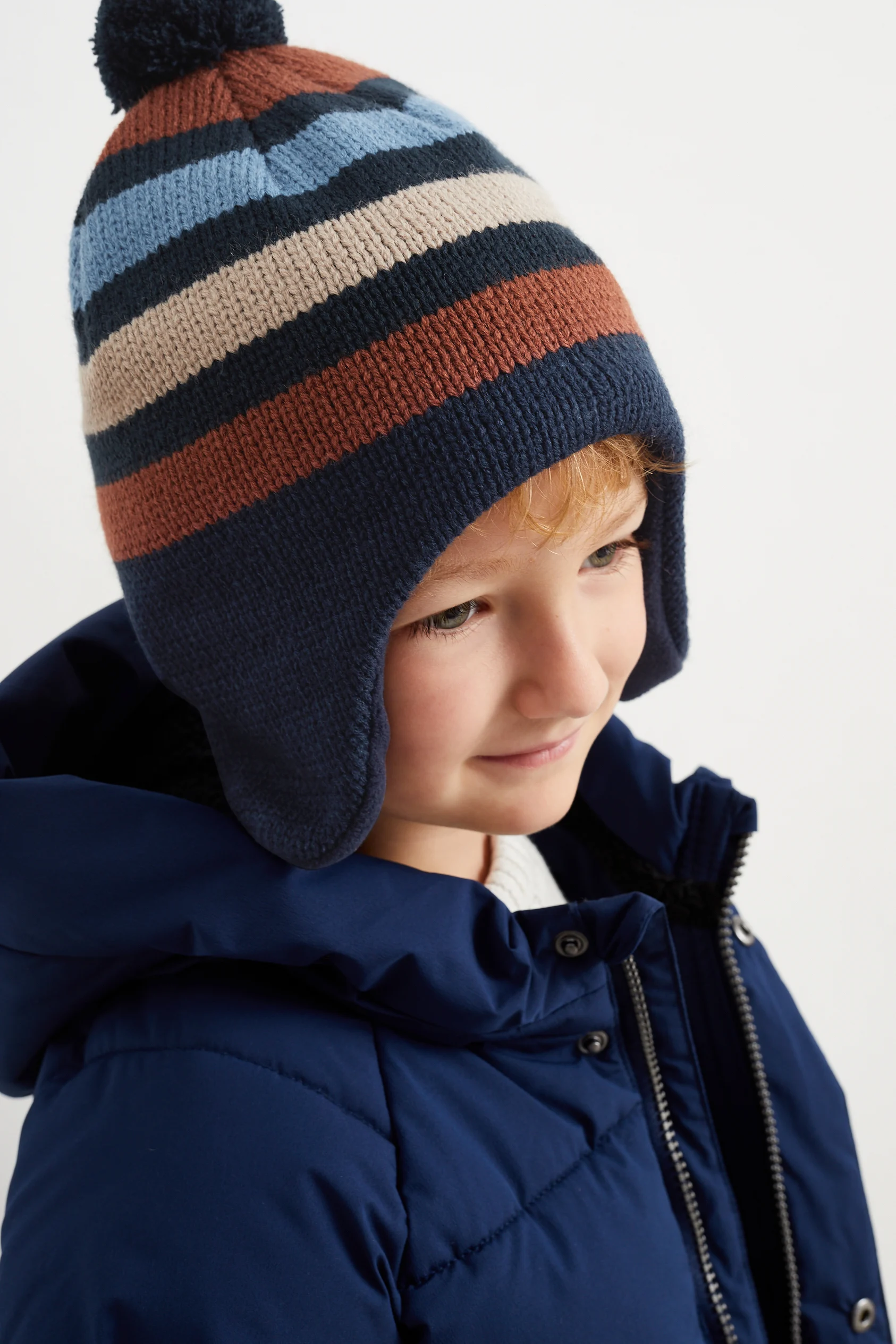 Knitted hat - striped