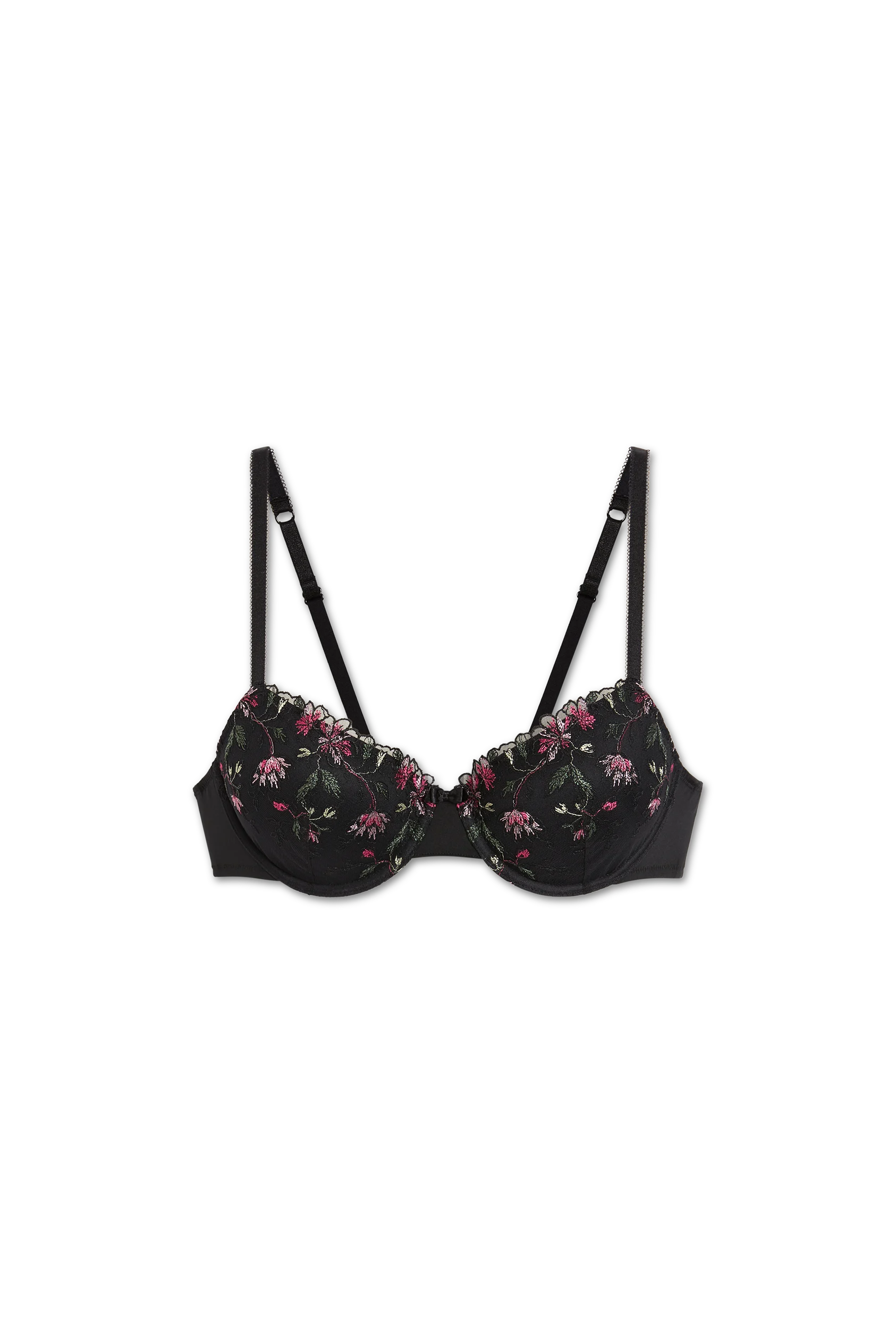 Underwire bra - DEMI - padded - floral