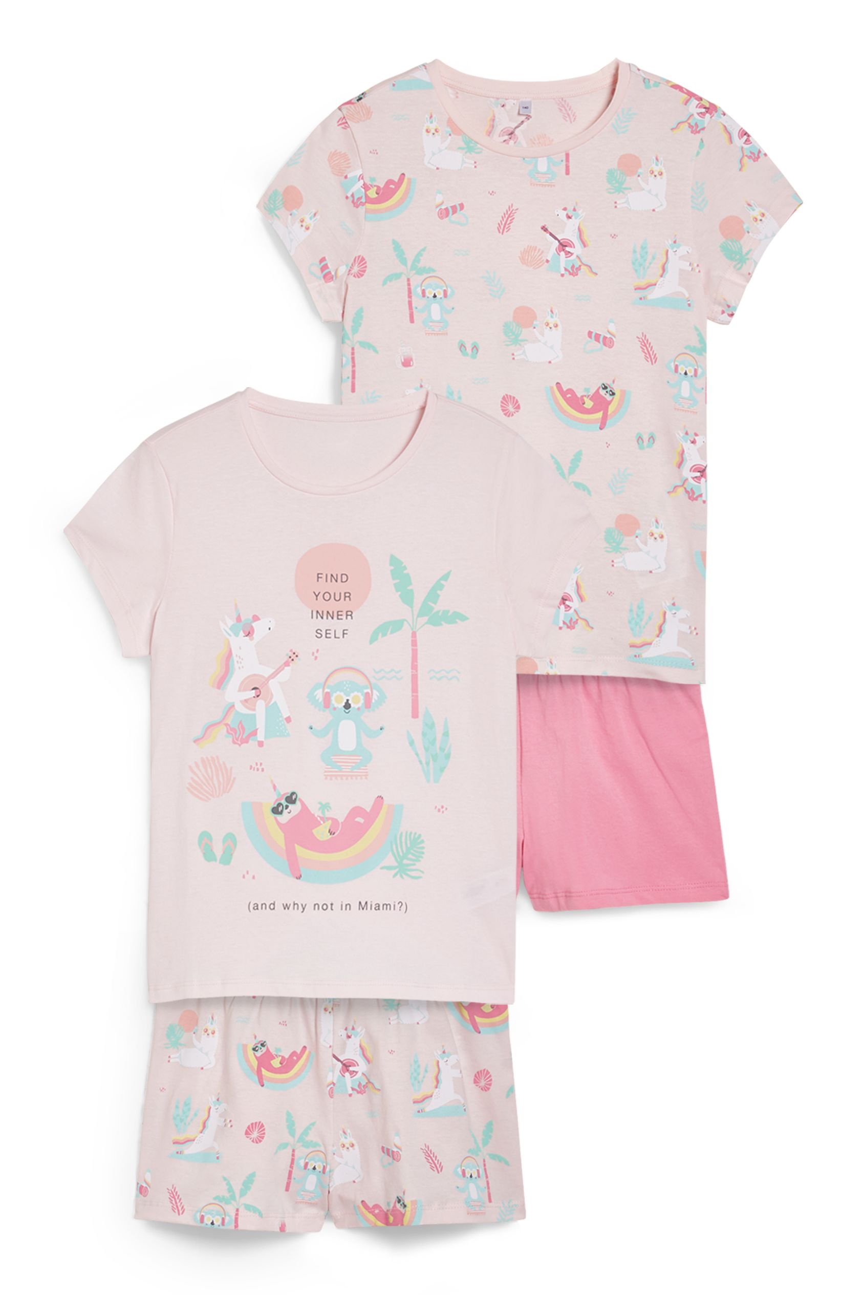 Multipack of 2 - short pyjamas  - 4 piece