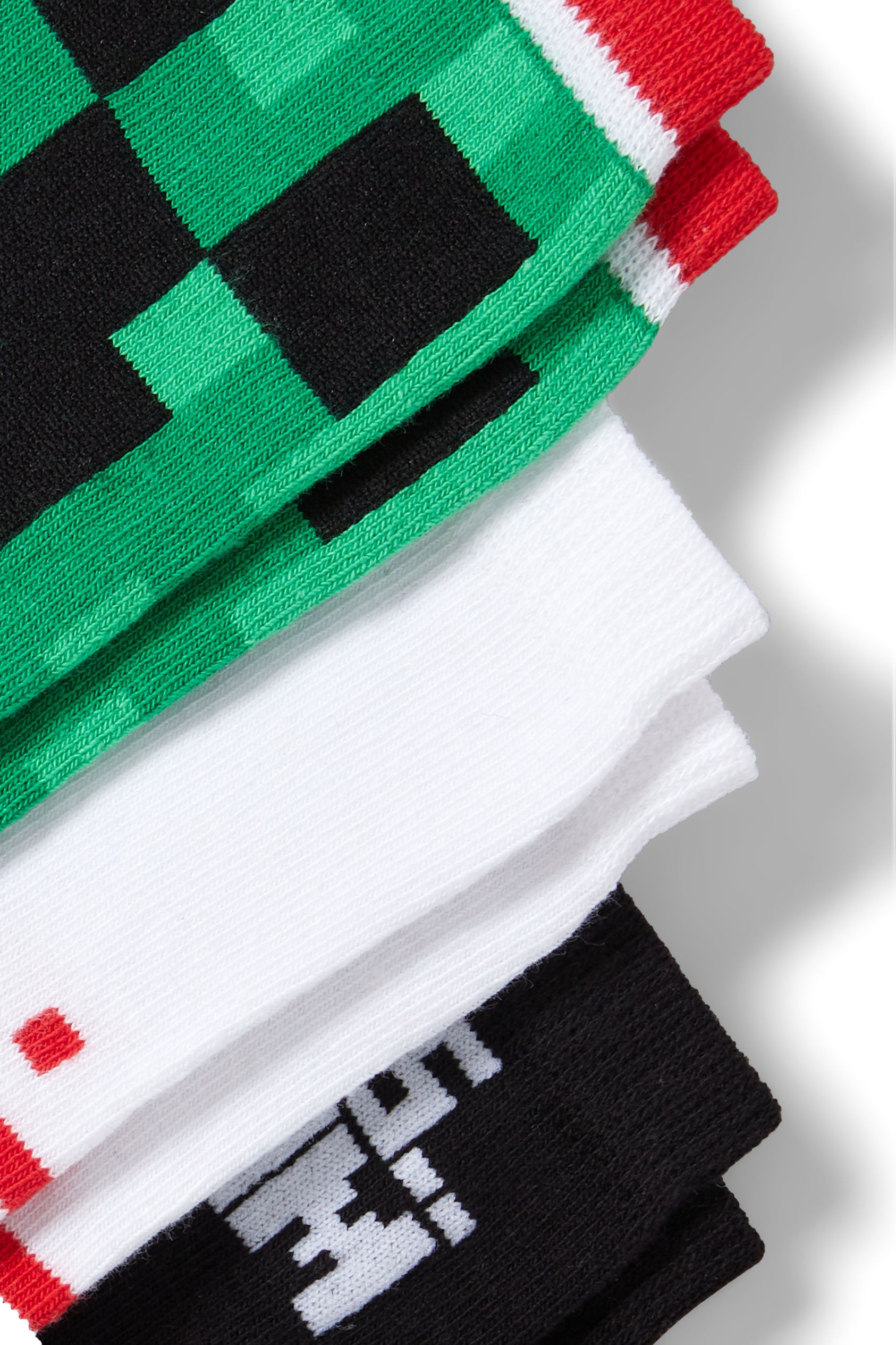 Multipack of 3 - Minecraft - socks with motif