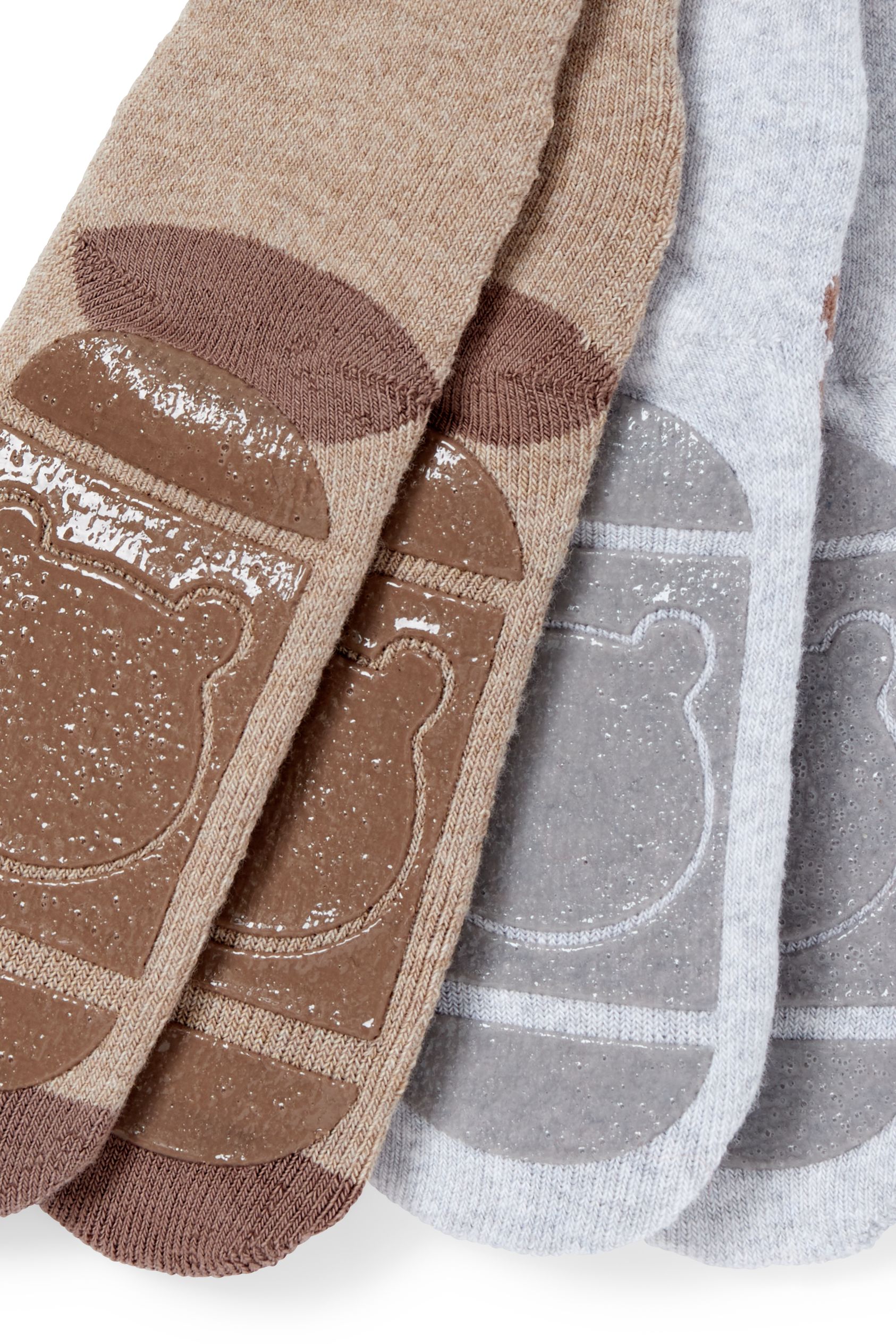 Multipack of 2 - bear - baby non-slip socks