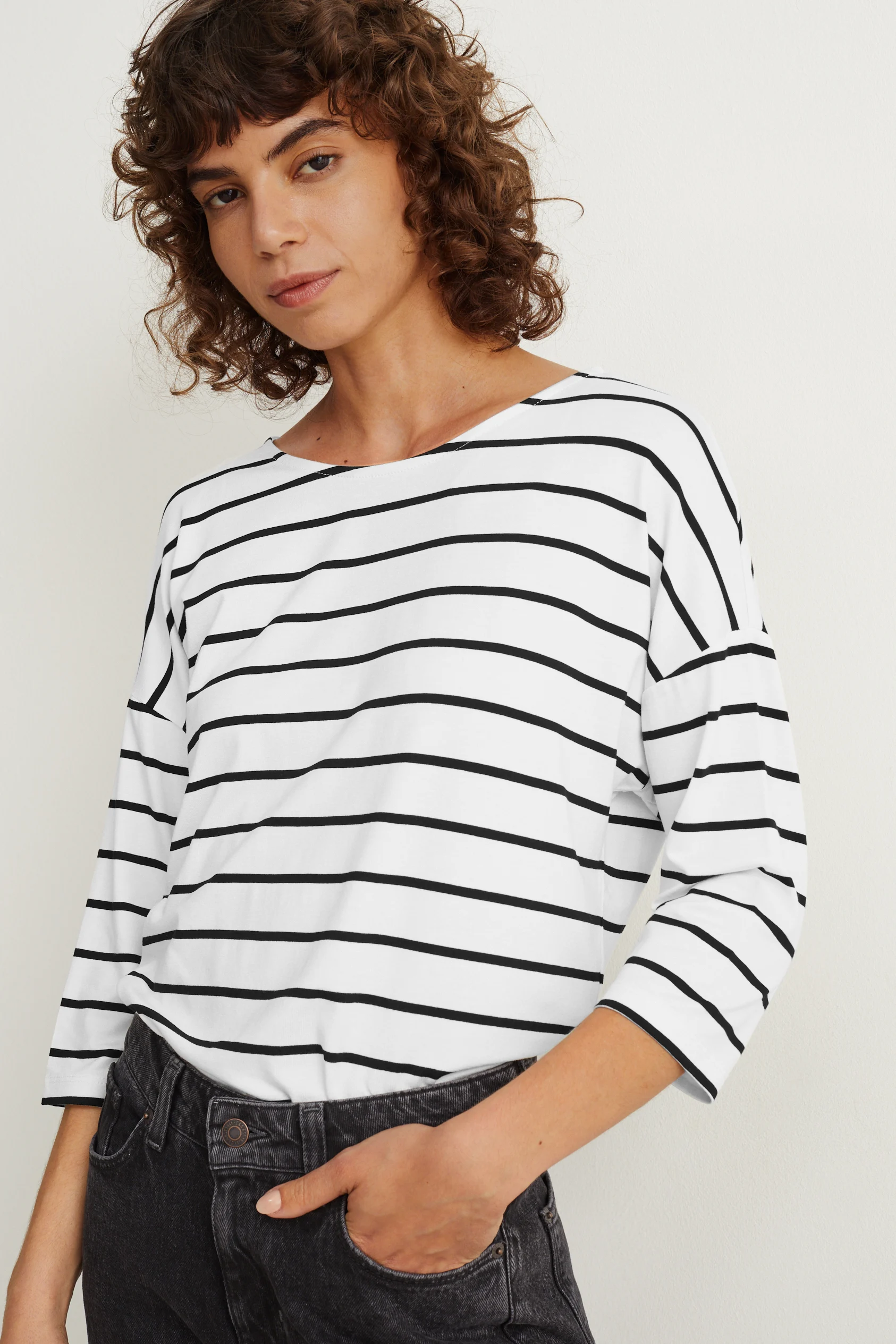 Long sleeve top - striped