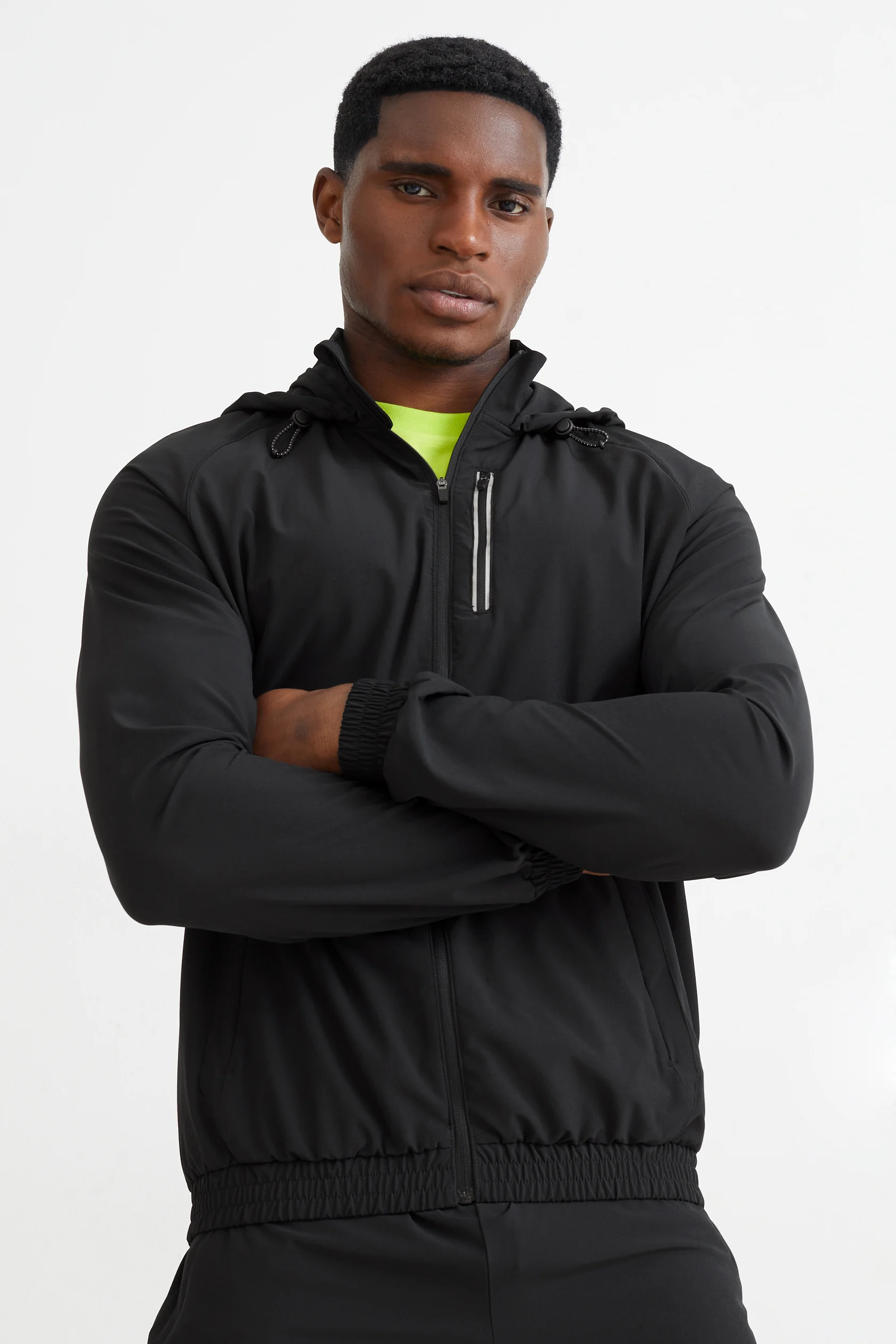 Technical jacket with hood - flex - 4-way stretch