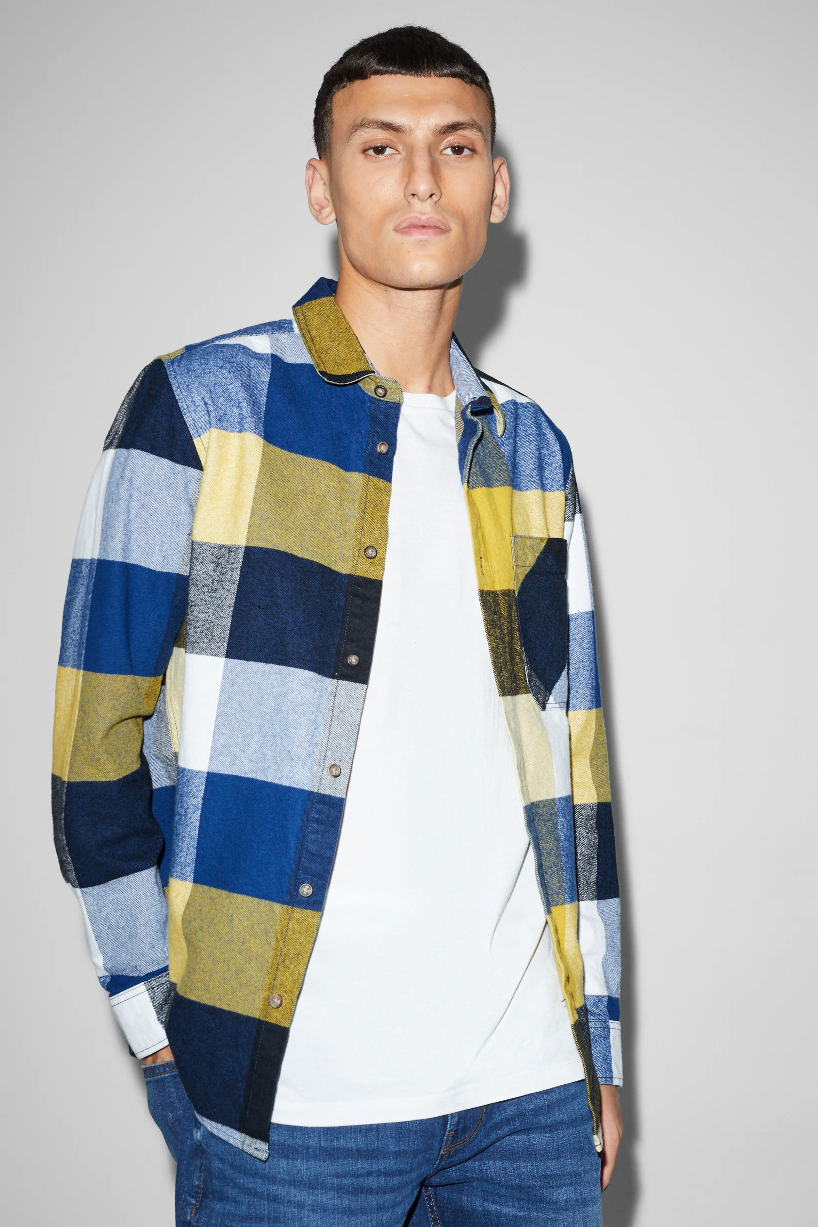 Shirt - regular fit - kent collar - check