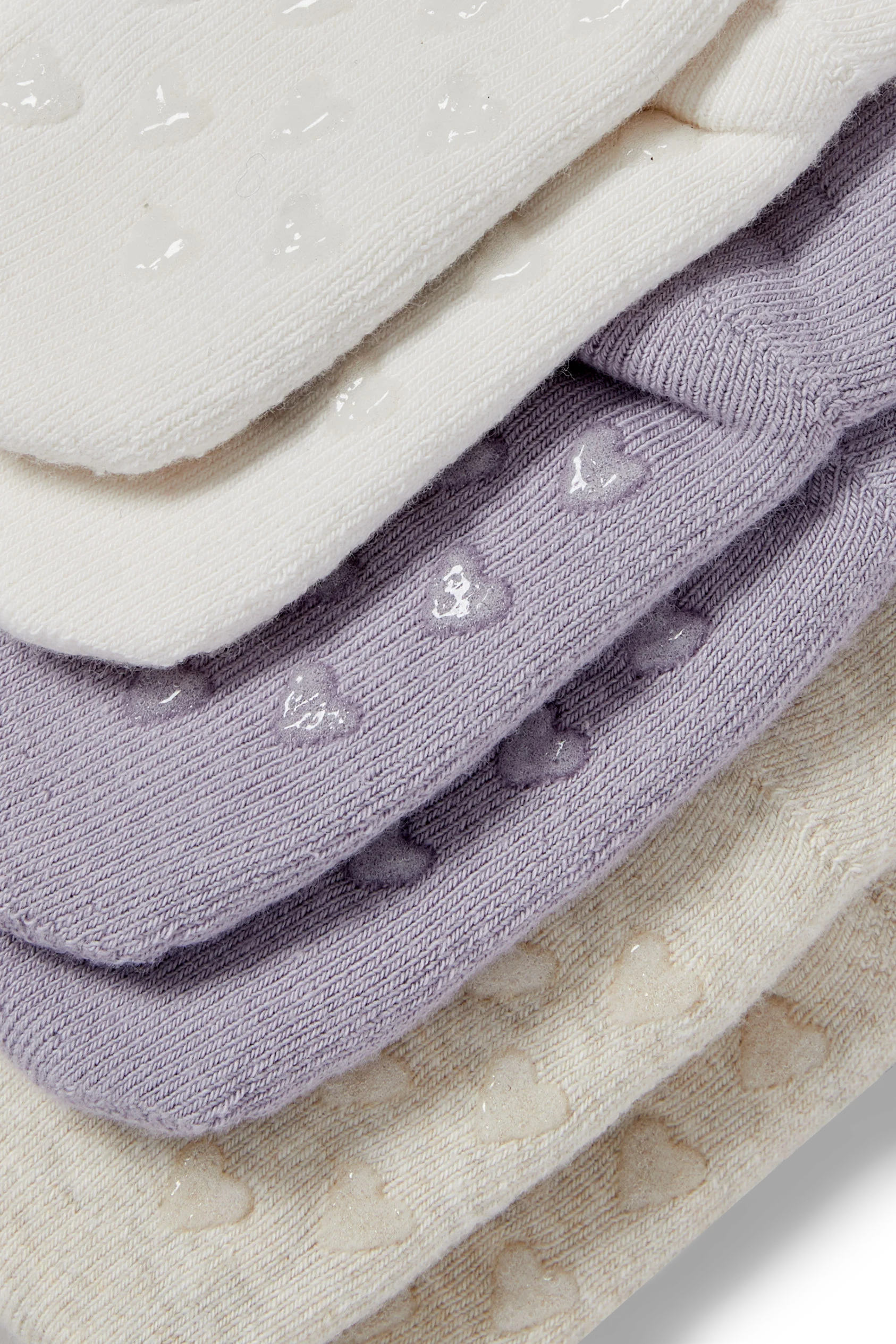 Multipack of 3 - teddy bear - baby non-slip socks with motif