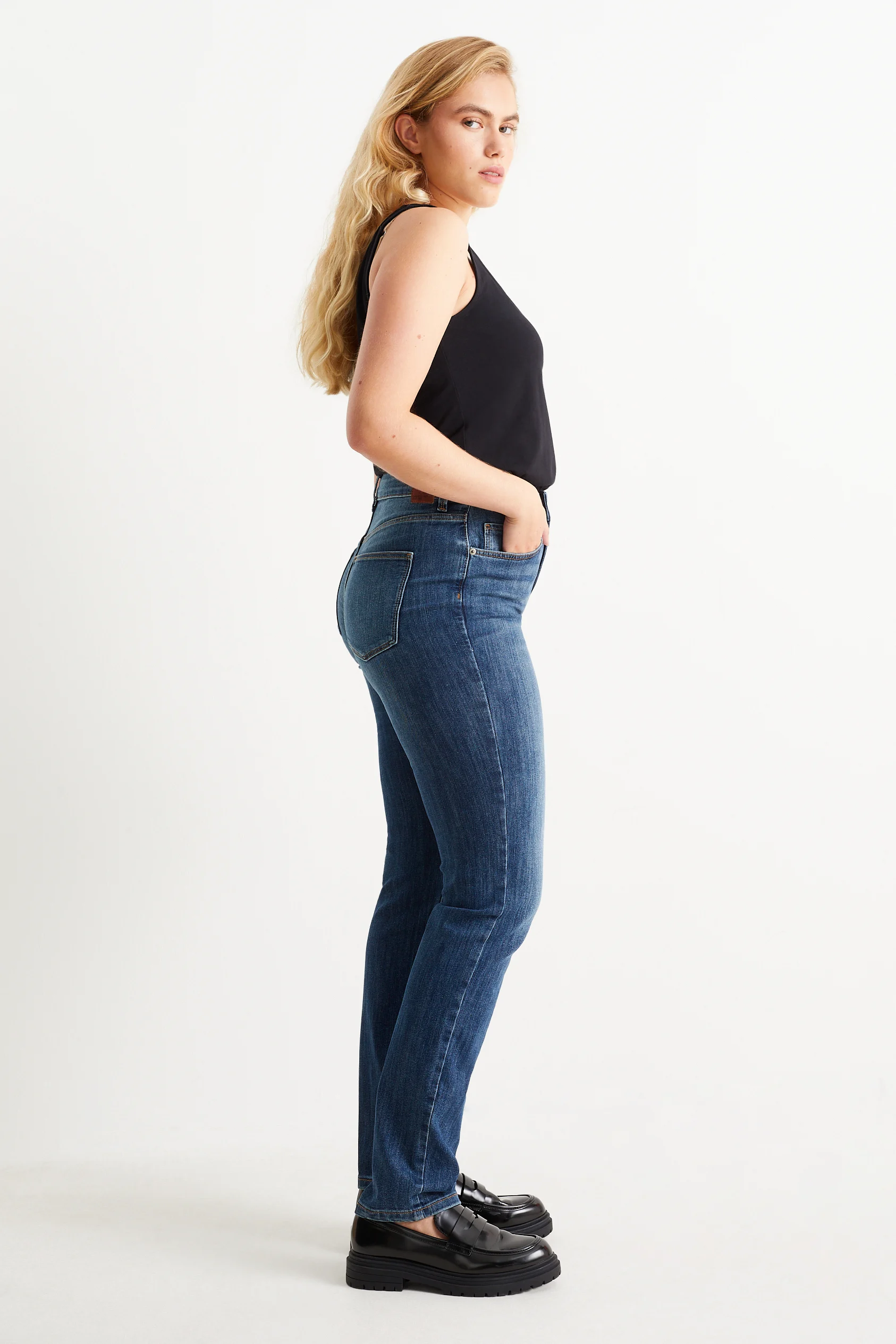 Slim jeans - high waist