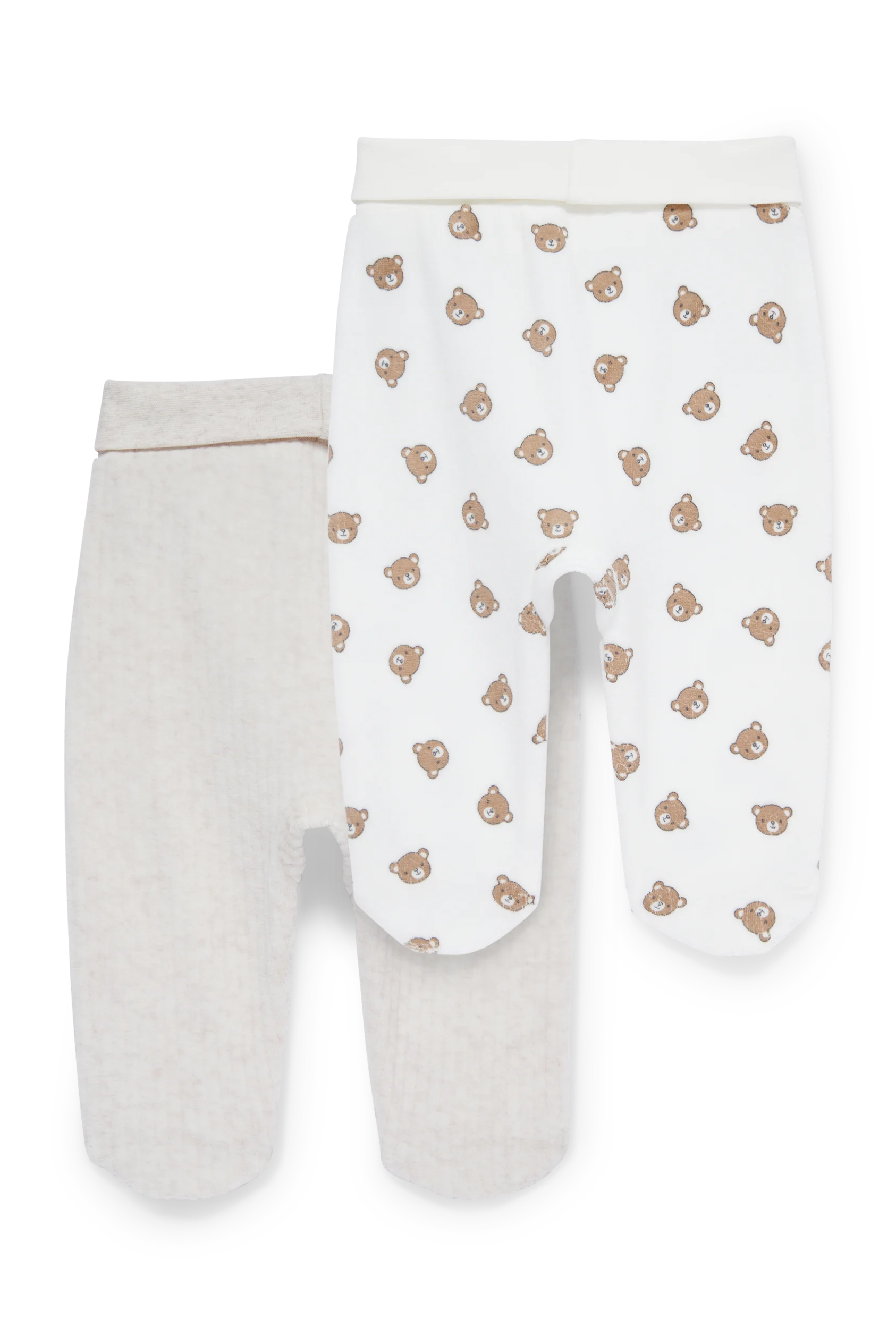 Multipack of 2 - teddy bear - newborn trousers