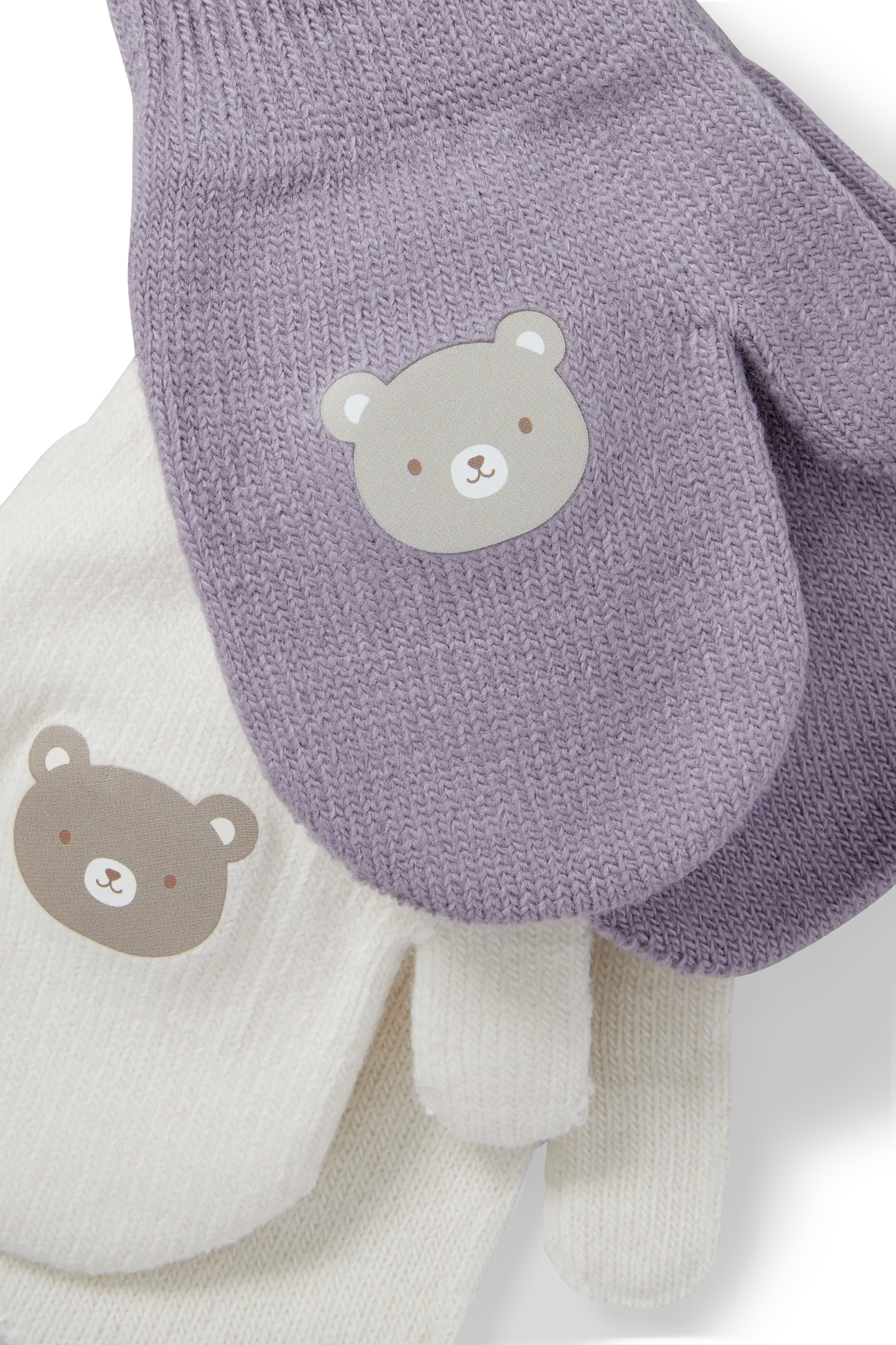 Multipack of 2 - teddy bear - baby mittens