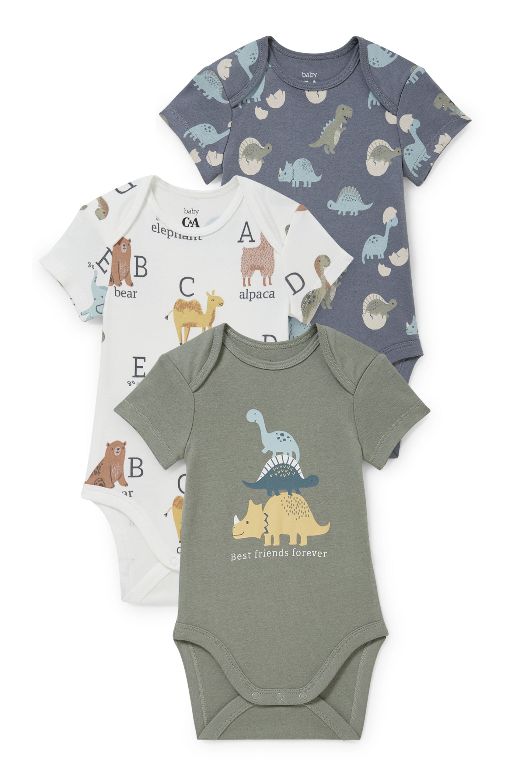 Multipack of 3 - baby bodysuit