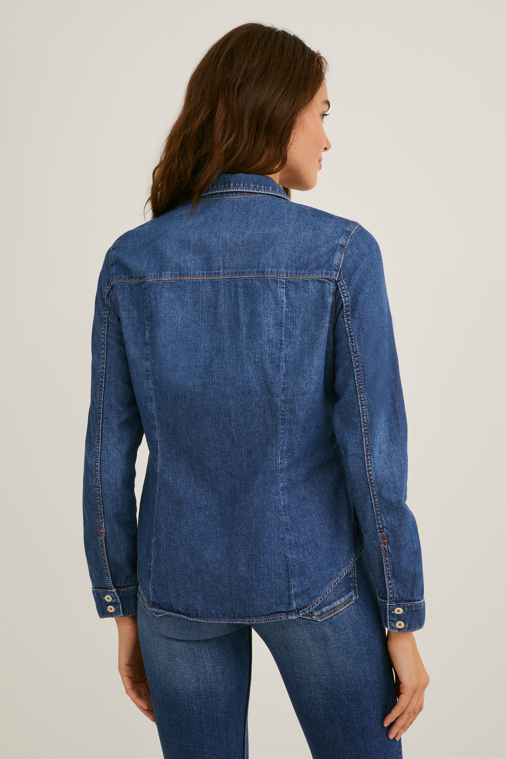 Denim blouse