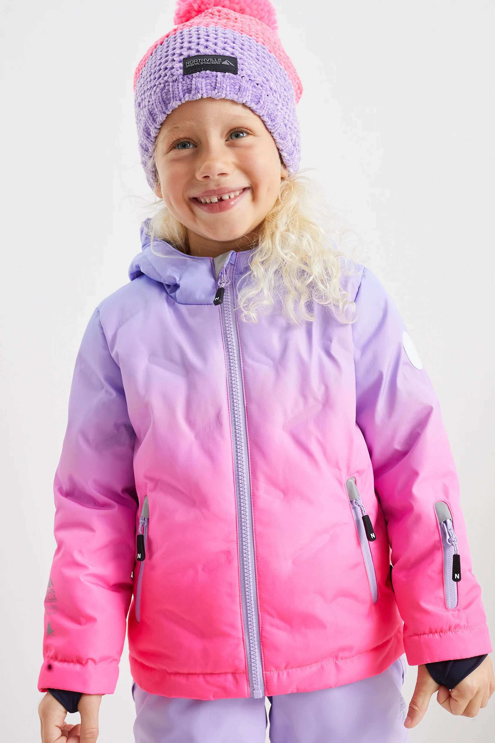 Ski jacket with hood