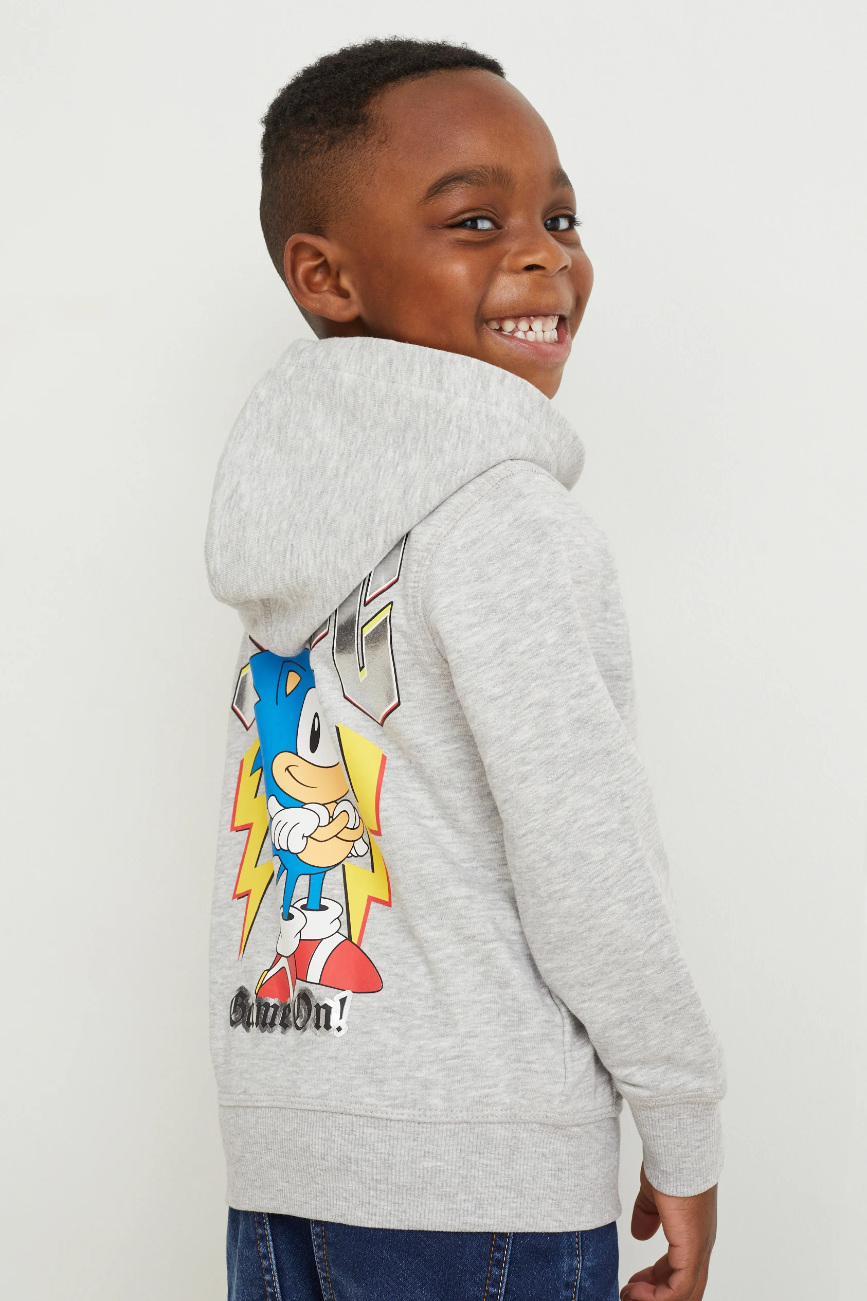 Sonic - zip-through sweatshirt with hood