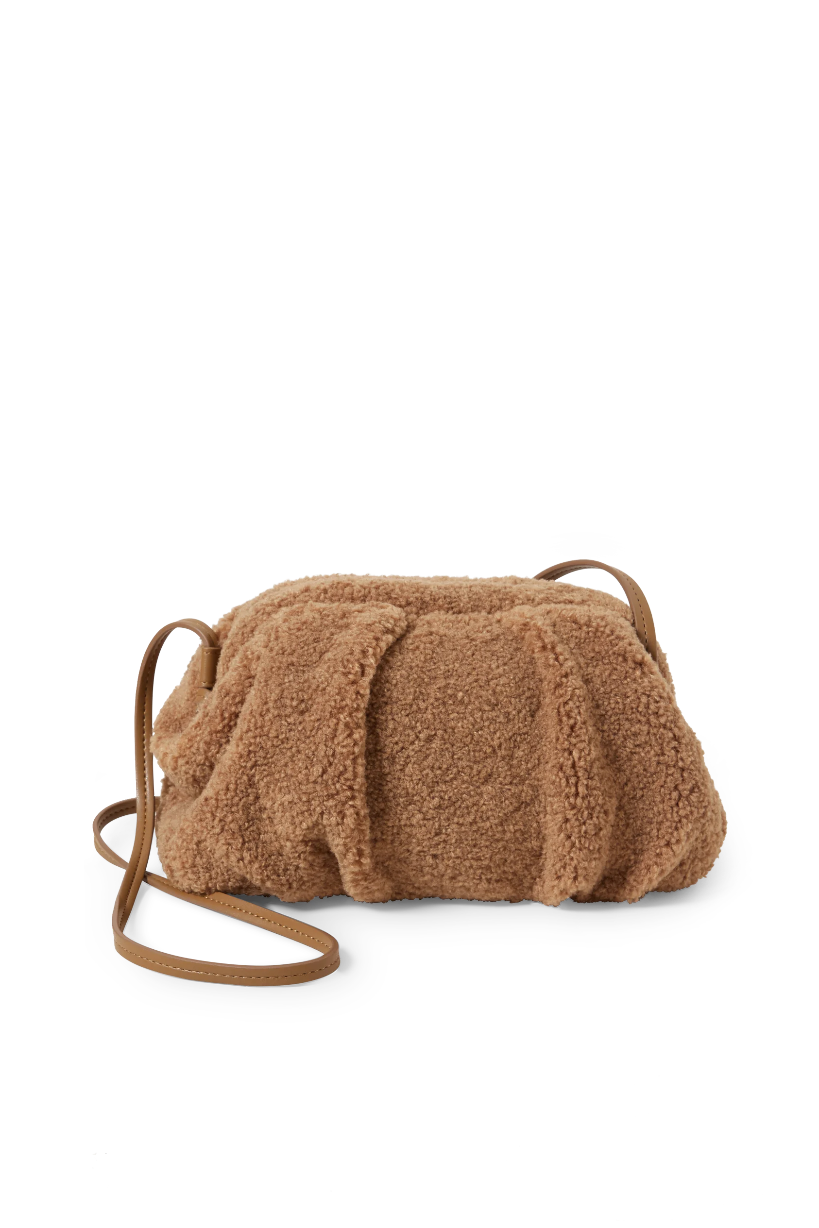 Teddy fur shoulder bag