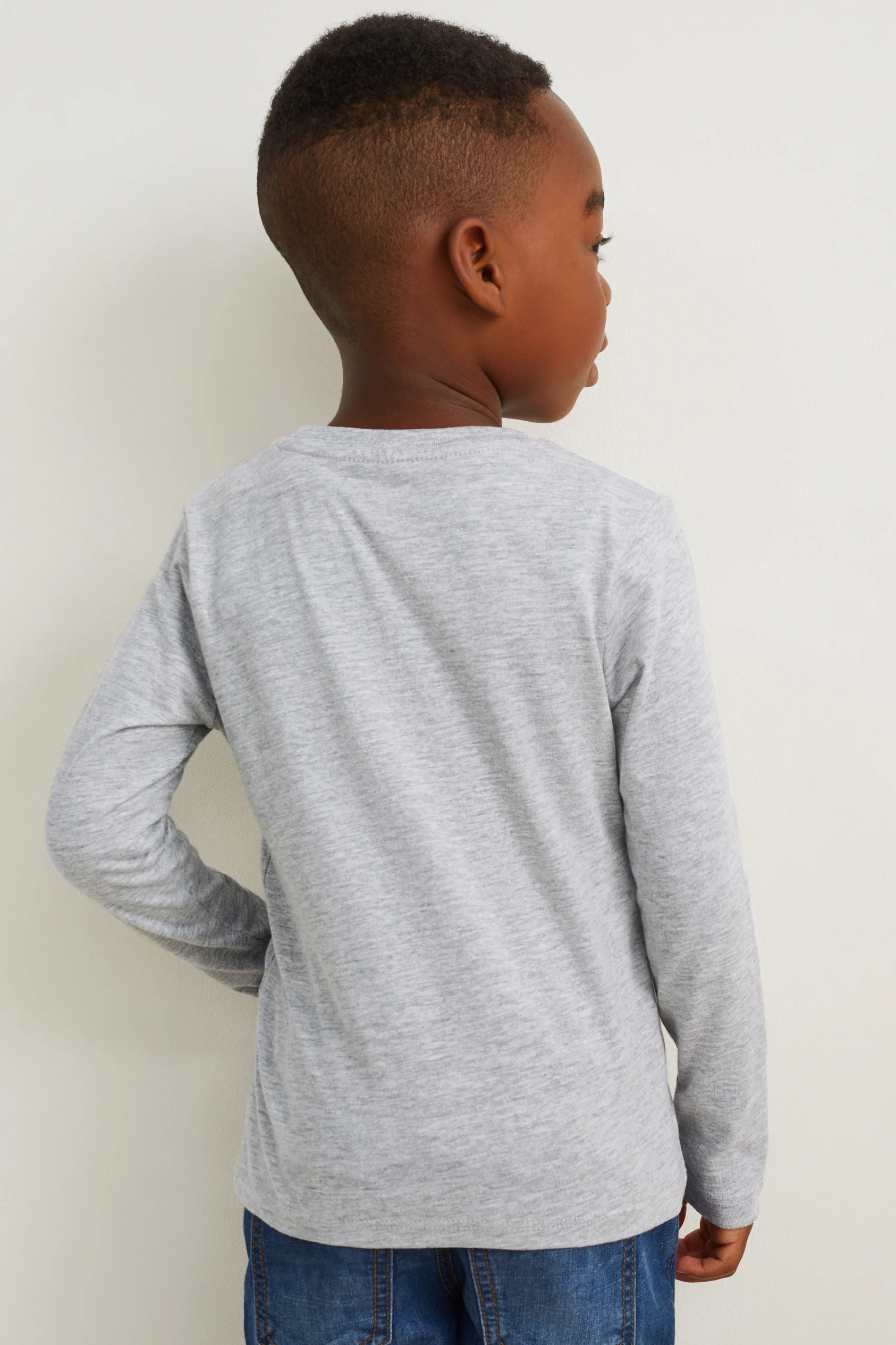 Multipack of 2 - digger and dinosaur - long sleeve top