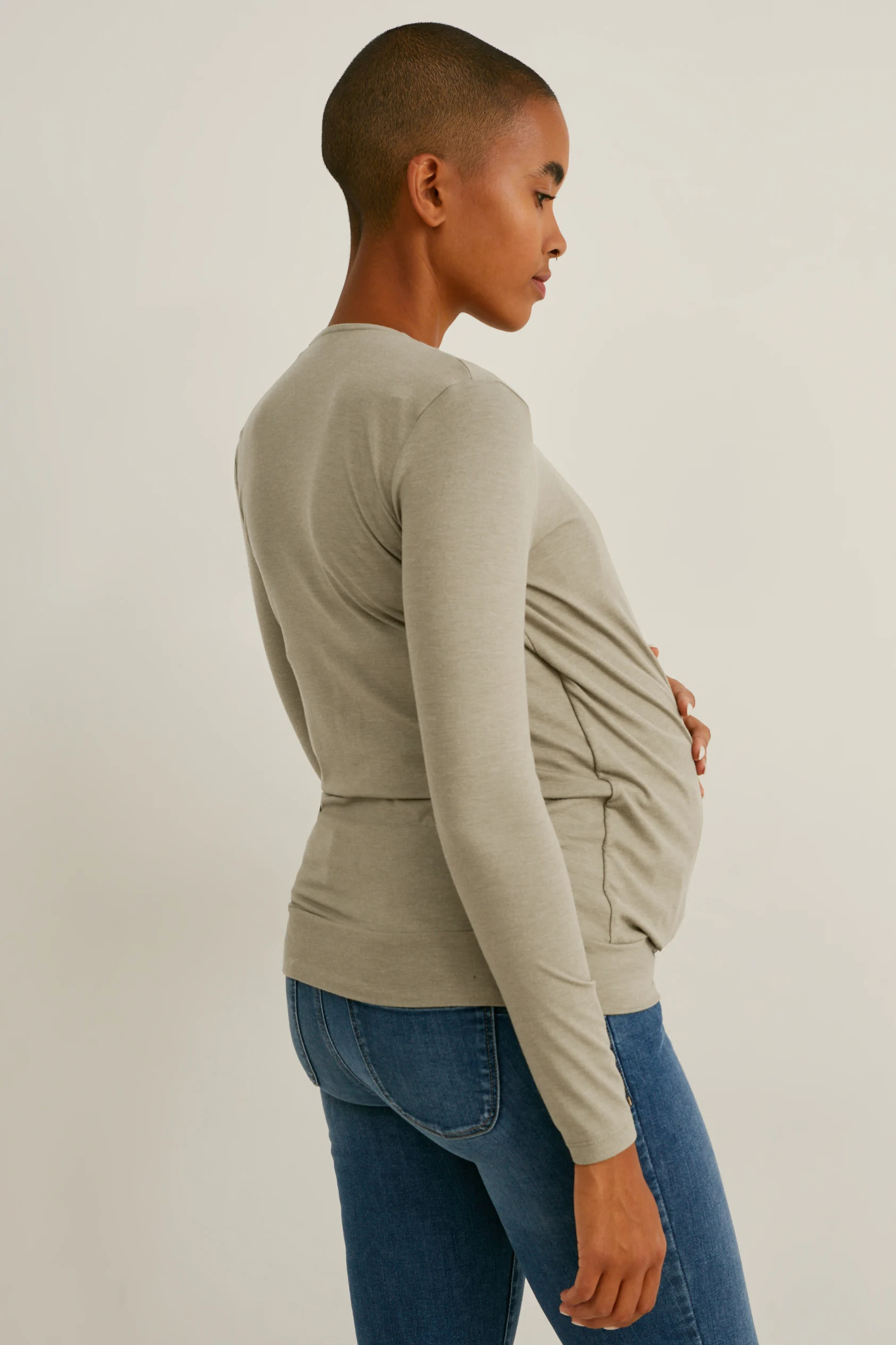 Nursing long sleeve top