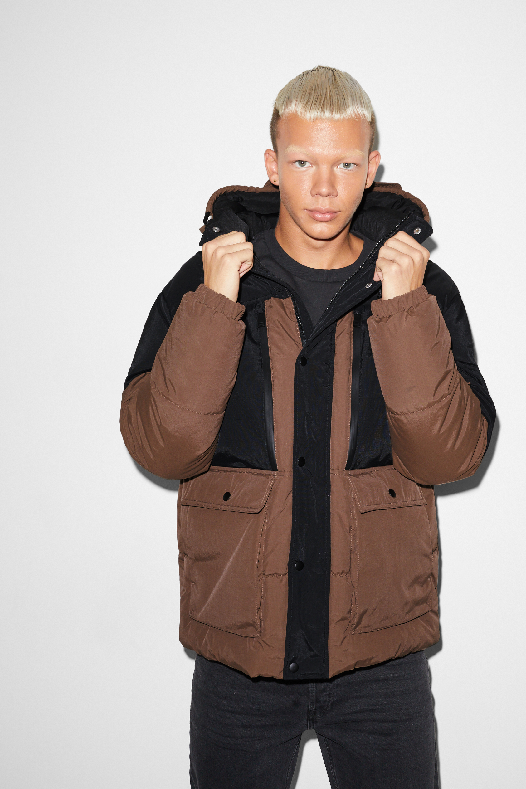 CLOCKHOUSE - quilted jacket with hood