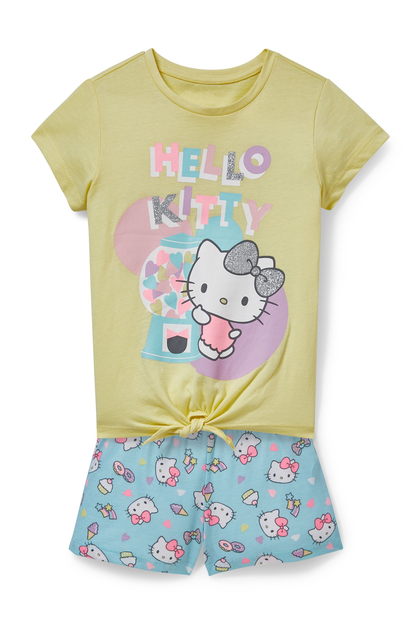 Hello Kitty - short pyjamas - 2 piece - shiny