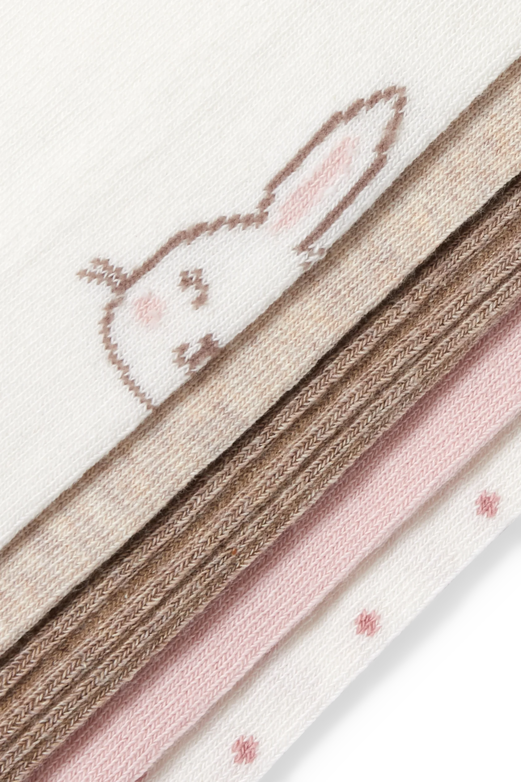 Multipack of 5 - bunny - baby tights