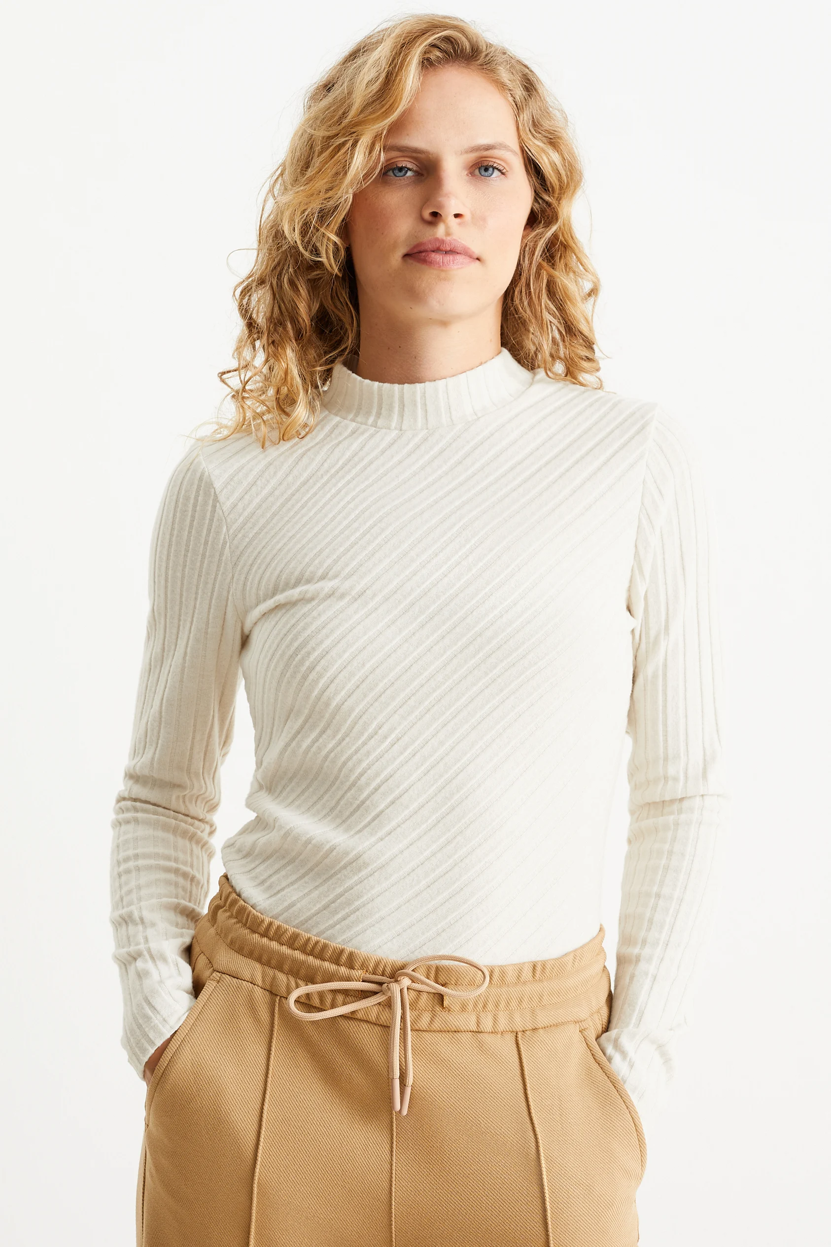 Polo neck top