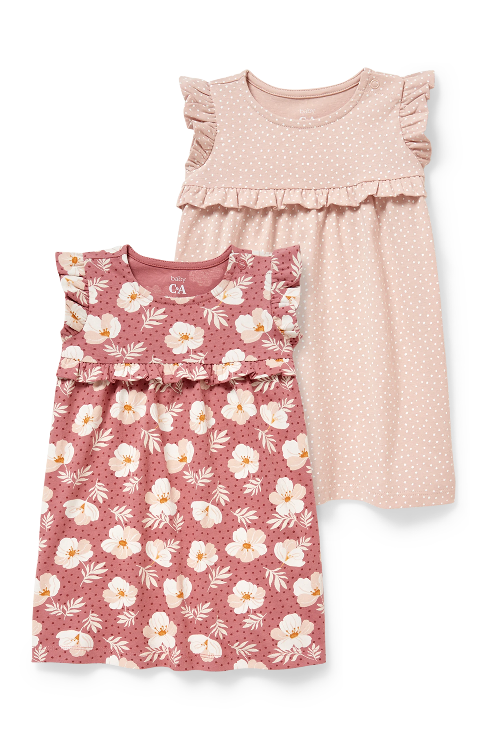 Multipack of 2 - baby dress - polka dot