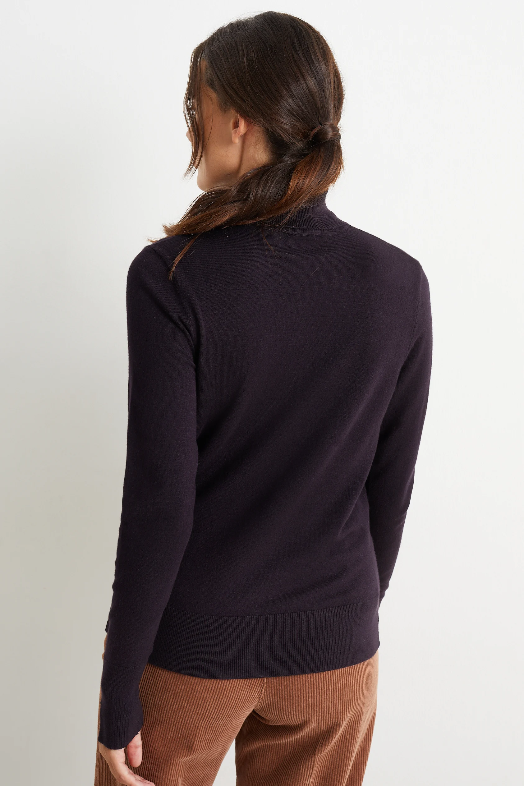 Basic polo neck jumper