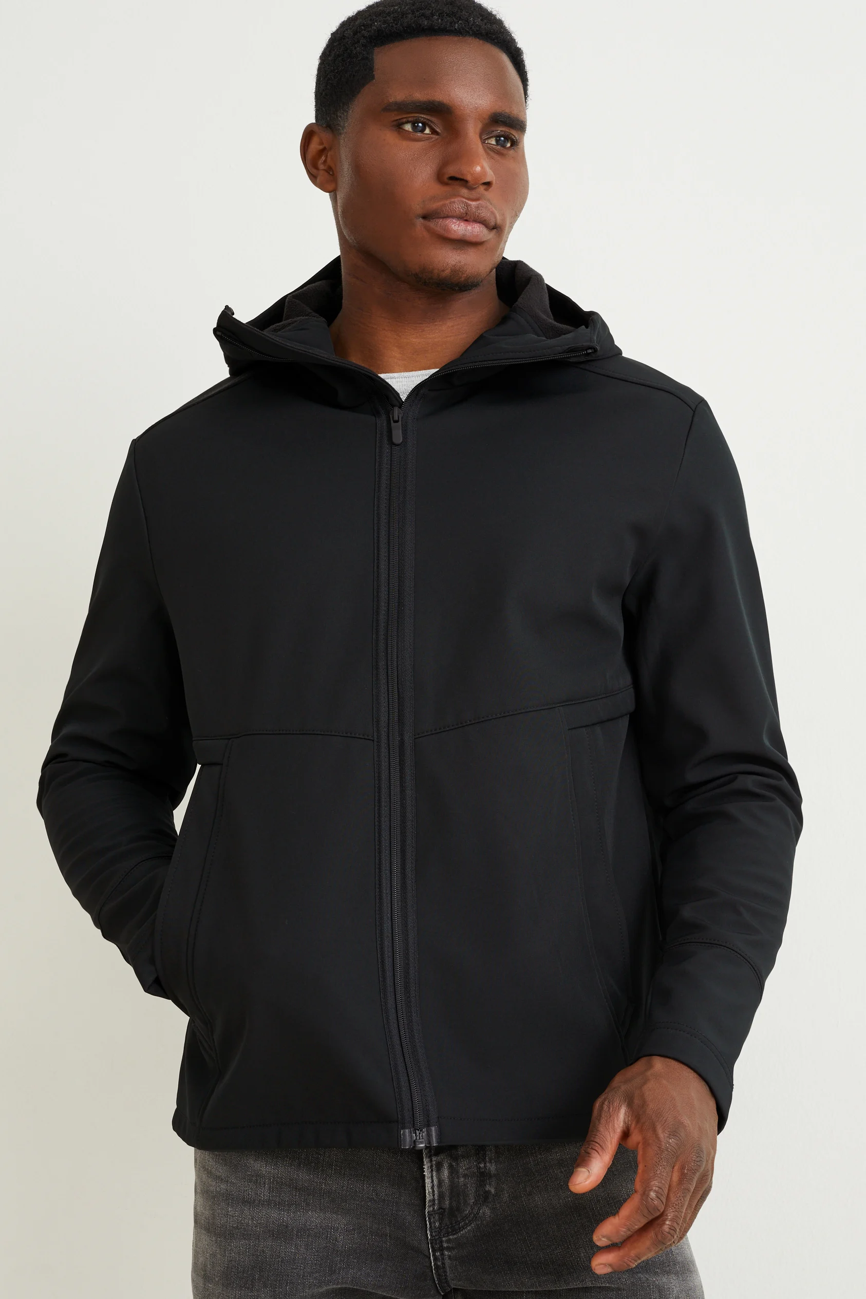 Softshell jacket with hood - 4-Way Stretch