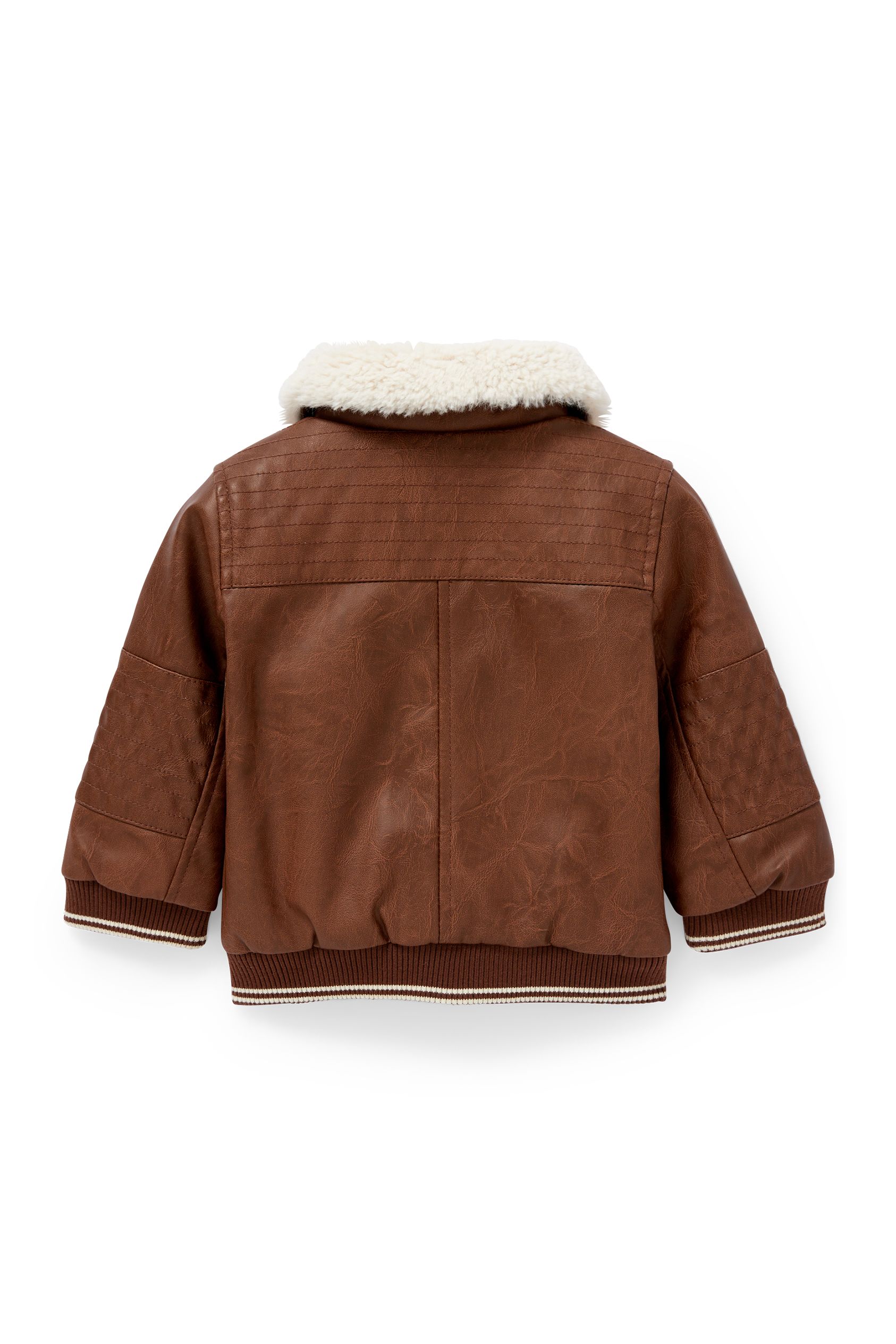 Baby biker jacket - faux leather
